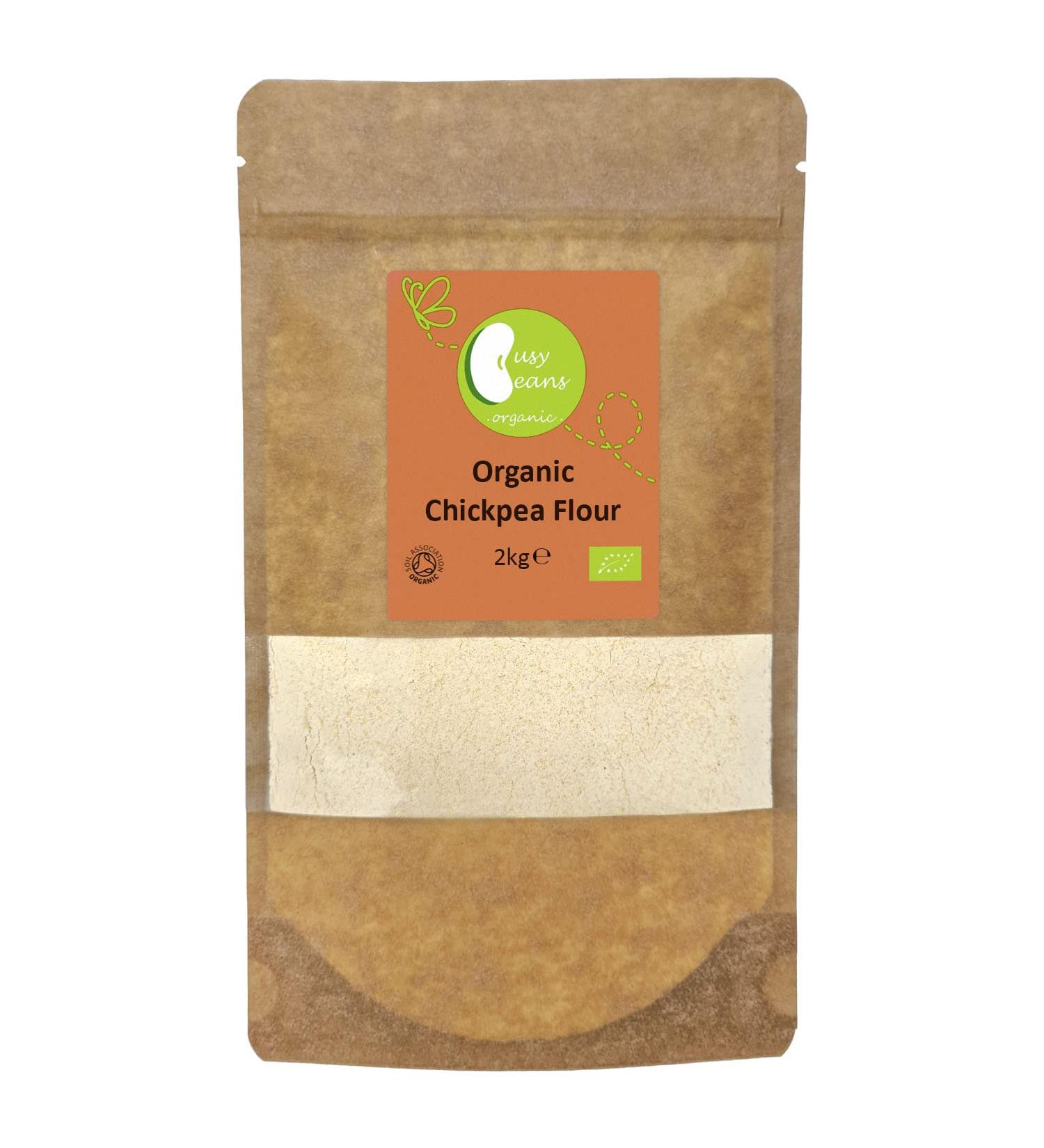 Organic Chickpea Flour - Certified Organic - by Busy Beans Organic (2kg) - Buy Online on SooperMarket.com
