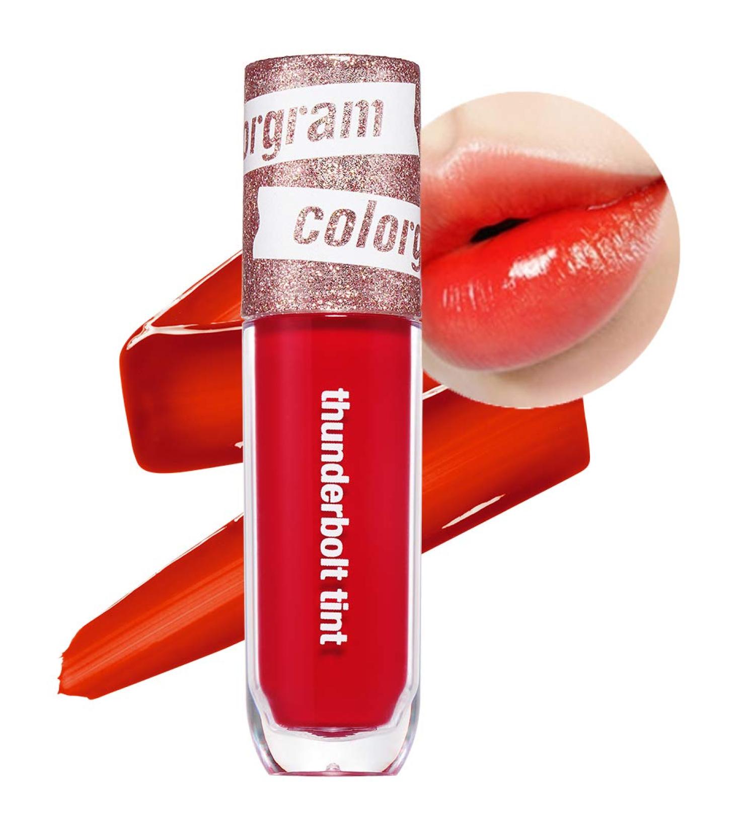 COLORGRAM Thunderbolt Tint Lacquer - 03 Light Tok | Long Lasting Moisturizing Lip Stain - Buy Online on SooperMarket.com