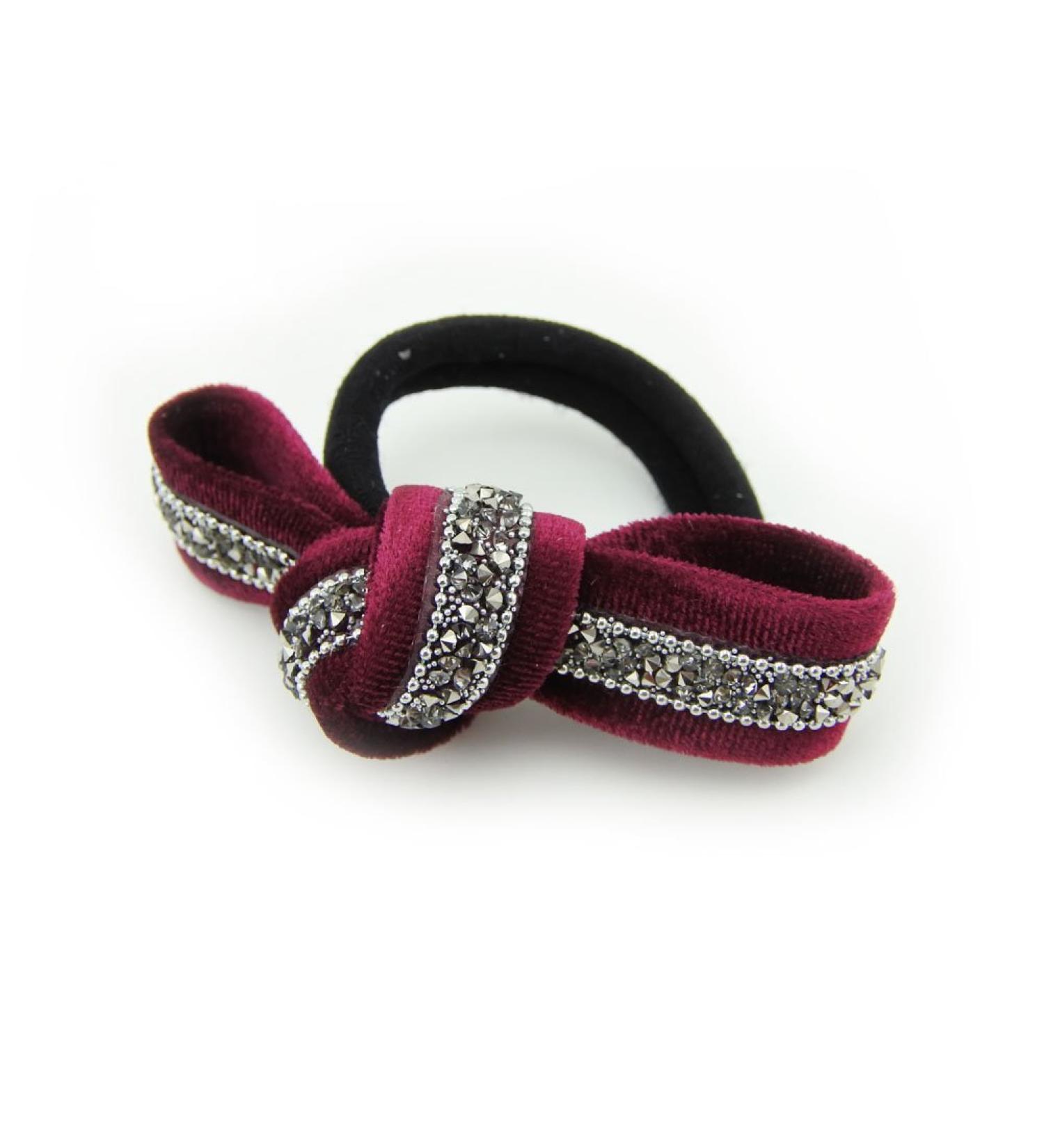 Buy Meilliwish Elegant Retro Hair Ties for Women & Girls - Beautiful Wine Red B115 | International Shipping - Buy Online on SooperMarket.com