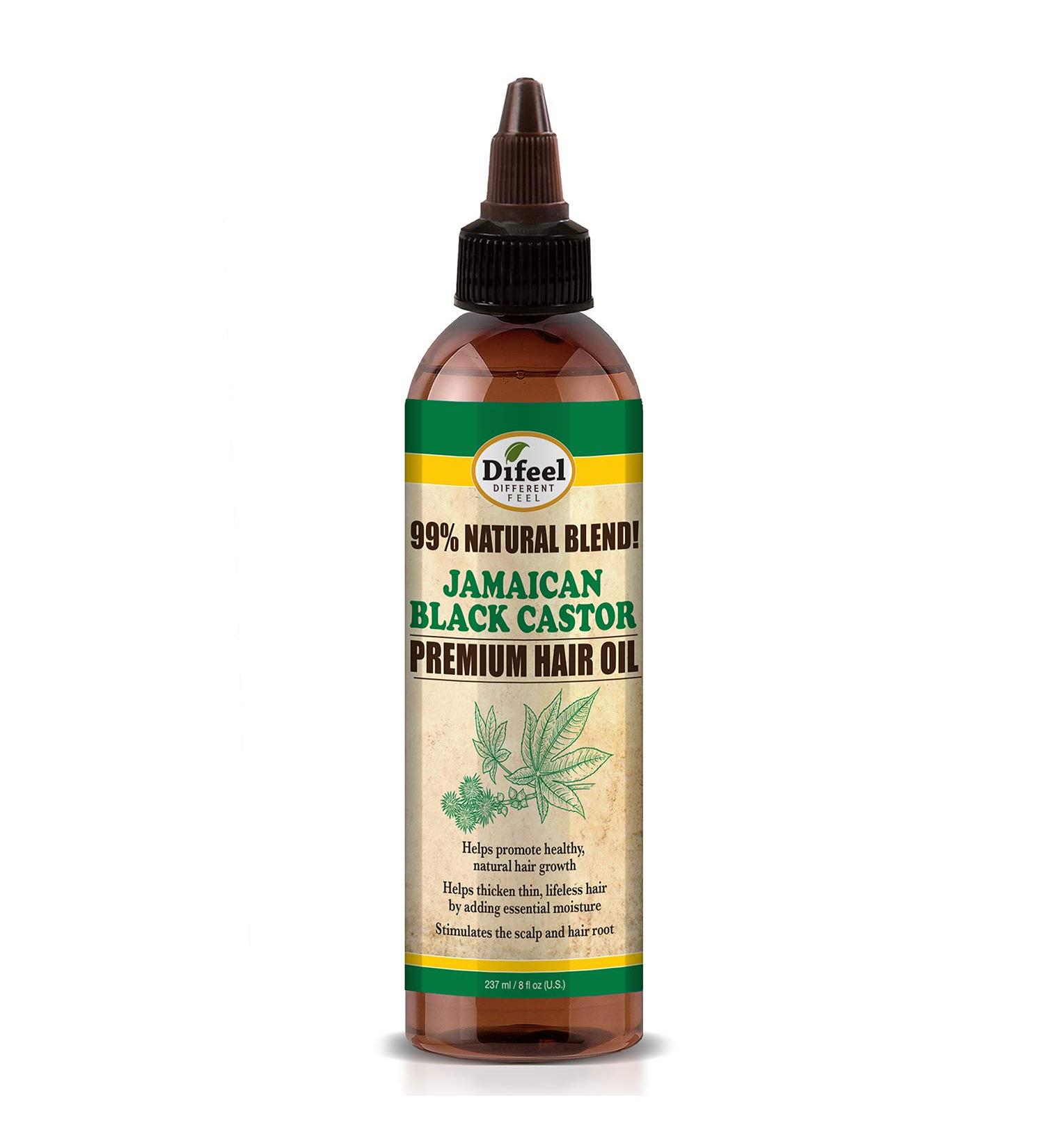 Difeel 99% Natural Premium Jamaican Black Castor Hair Oil 8 oz - Nourish and Strengthen Your Hair Naturally - Buy Online on SooperMarket.com