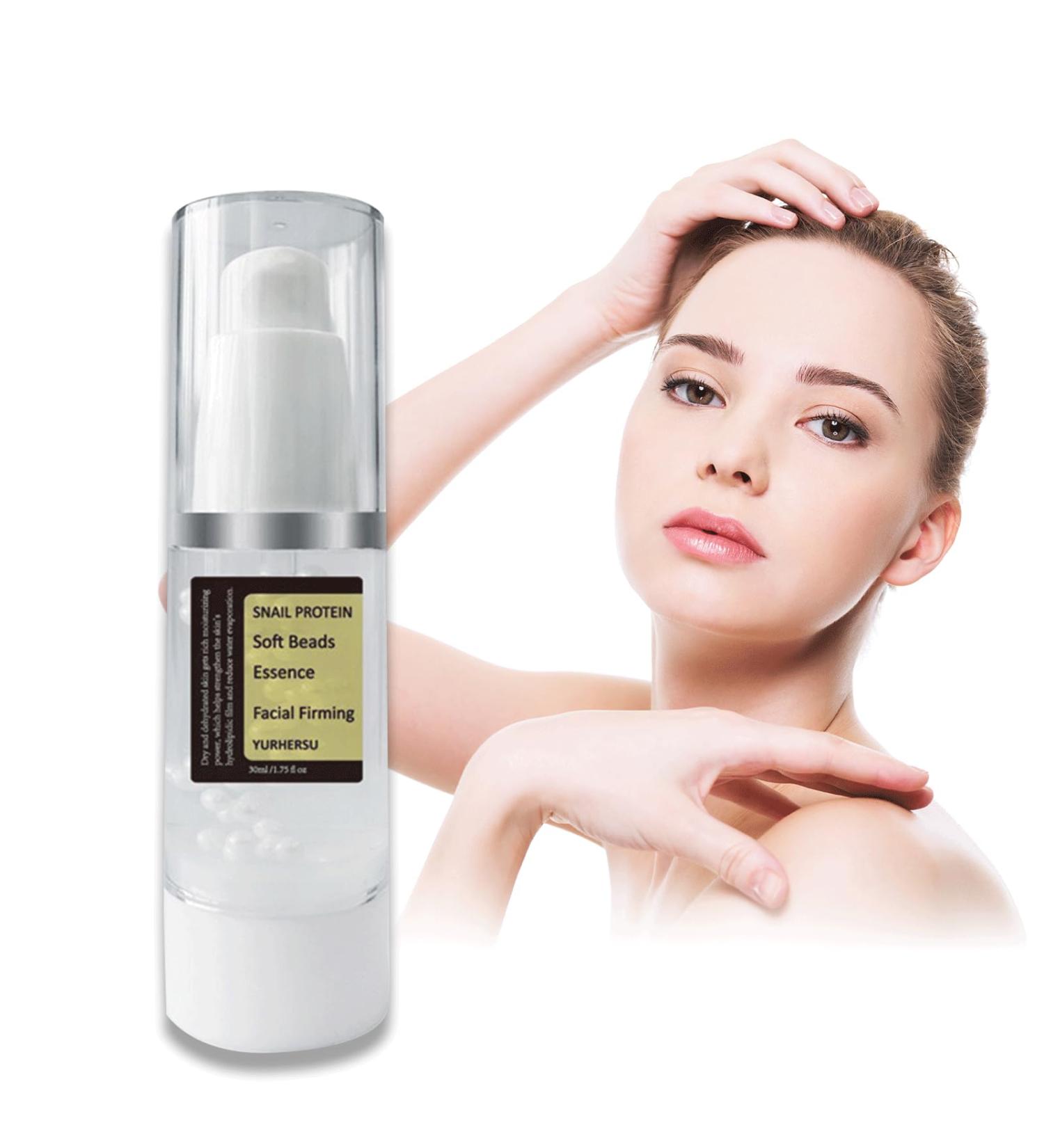 Snail Collagen Serum Snail Mucin Moisturiser Snail Protein Soft Beads Serum Facial Firming Hydrating Serum for Face with Snail Secretion Filtrate Reduce Wrinkles and Dark Spots - Buy Online on SooperMarket.com