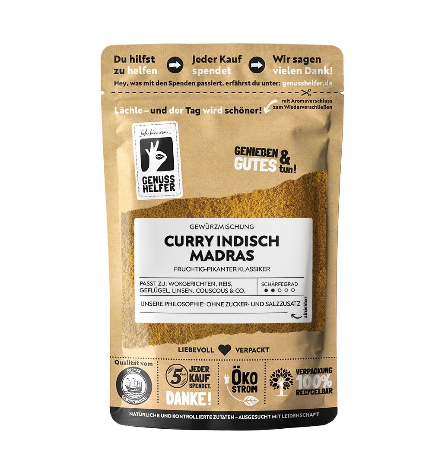 Buy Bremen Spice Trade Indian Madras Curry 100g - Authentic Spicy Classic Curry for South Asian Dishes - International Shipping Available - Buy Online on SooperMarket.com
