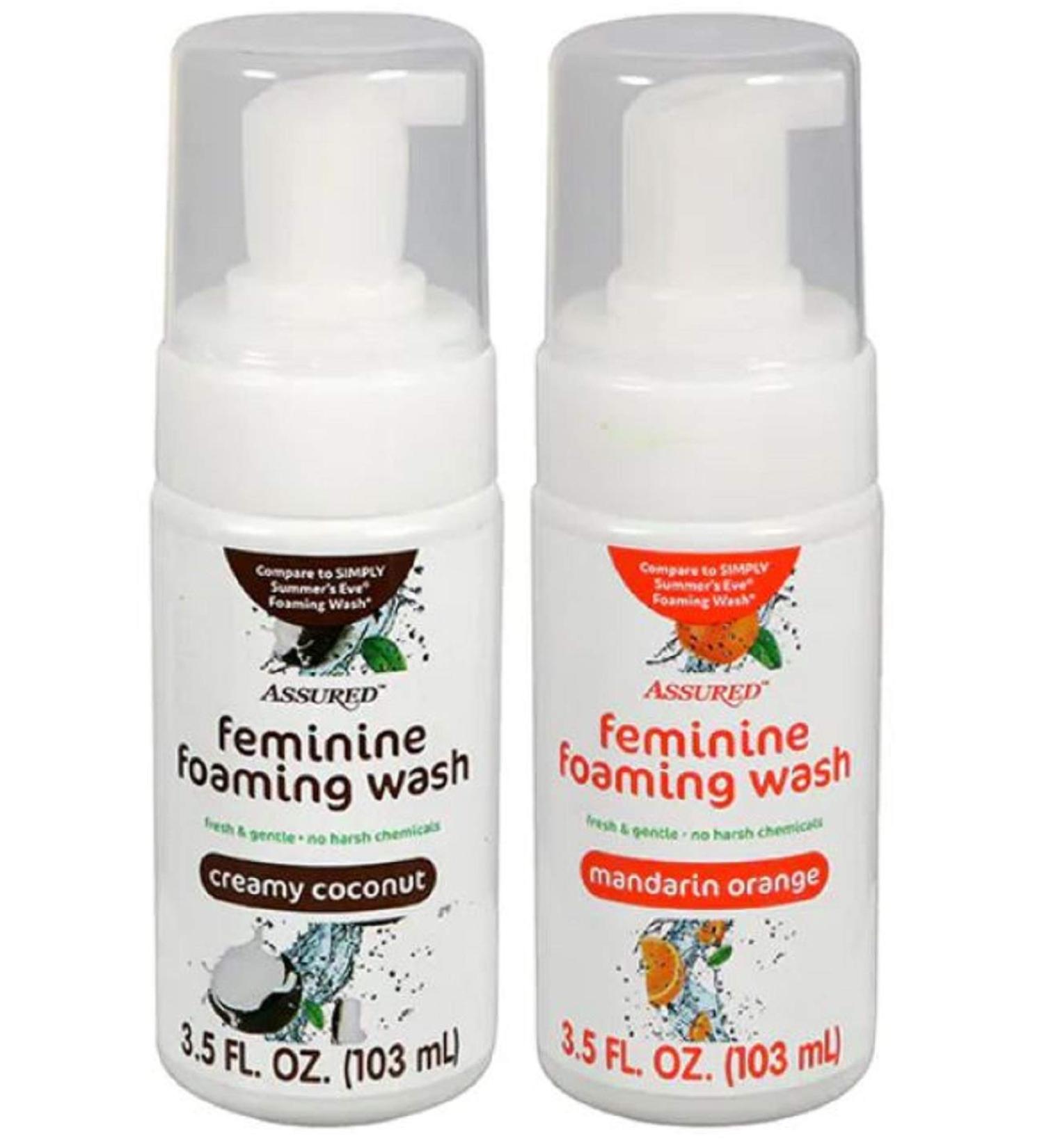 Assured Feminine Foaming Wash - Creamy Coconut & Mandarin Orange - 2-ct Set | International Shipping Available - Buy Online on SooperMarket.com