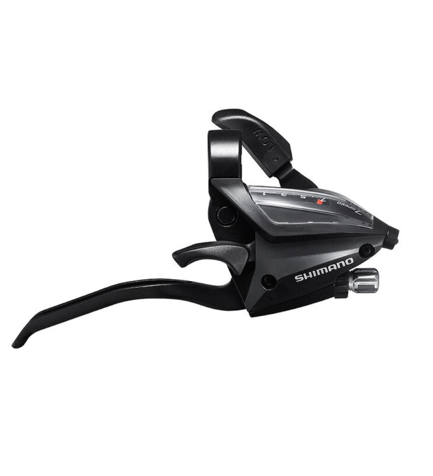 SHIMANO ST-EF500-4 3x7 Speed Shift/Brake Lever Set for V-Brake - Black - Buy Online on SooperMarket.com