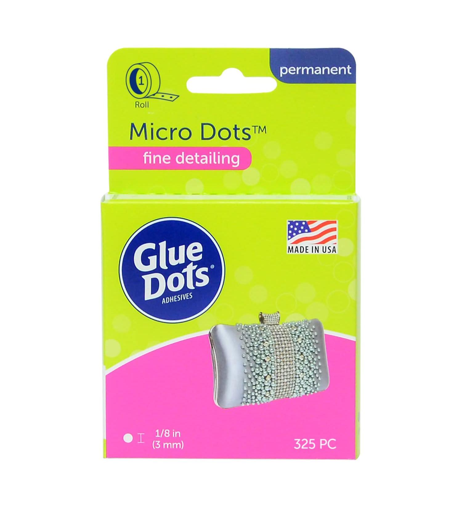 Glue Dots Double-Sided Permanent Micro Dots  1/8''  Clear  Roll of 325 Micro Dots Roll - Buy Online on SooperMarket.com