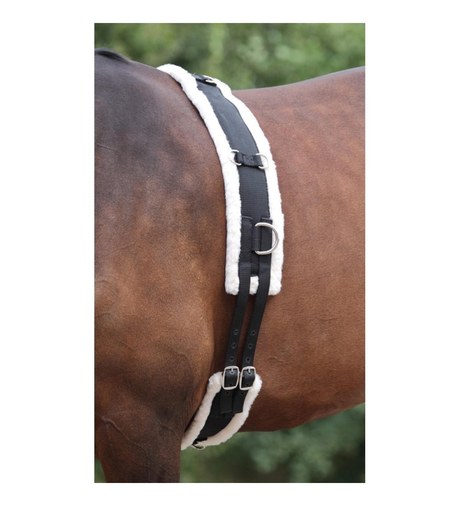 Shires Nylon Roller With Fleece Padding - Black: Horse 1 Count (Pack of 1)