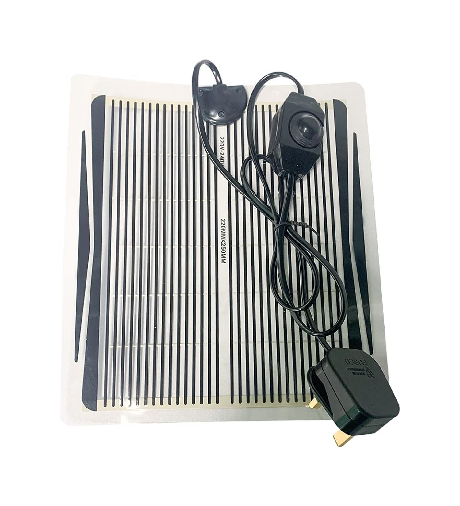 hisunfarm 15W Reptile Heat Mat Pets Heating Pad for Tortoise Snakes Lizard Gecko Waterproof Under Tank Terrarium Striped (15W) - Buy Online on SooperMarket.com