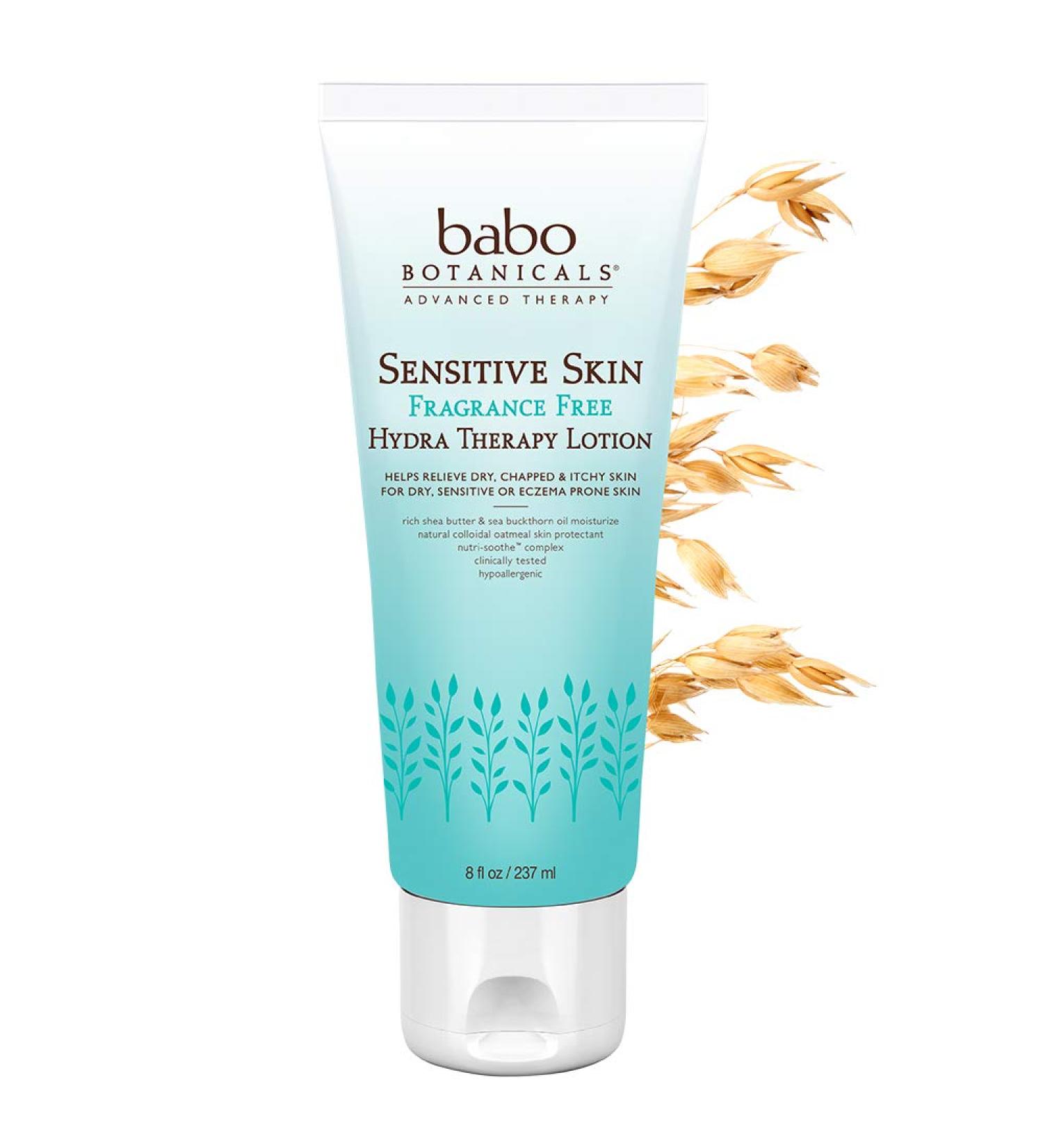 Babo Botanicals Hydra Therapy Lotion | Organic Calendula & Oat Protein | Fragrance Free | 8 Fl Oz - Buy Online on SooperMarket.com