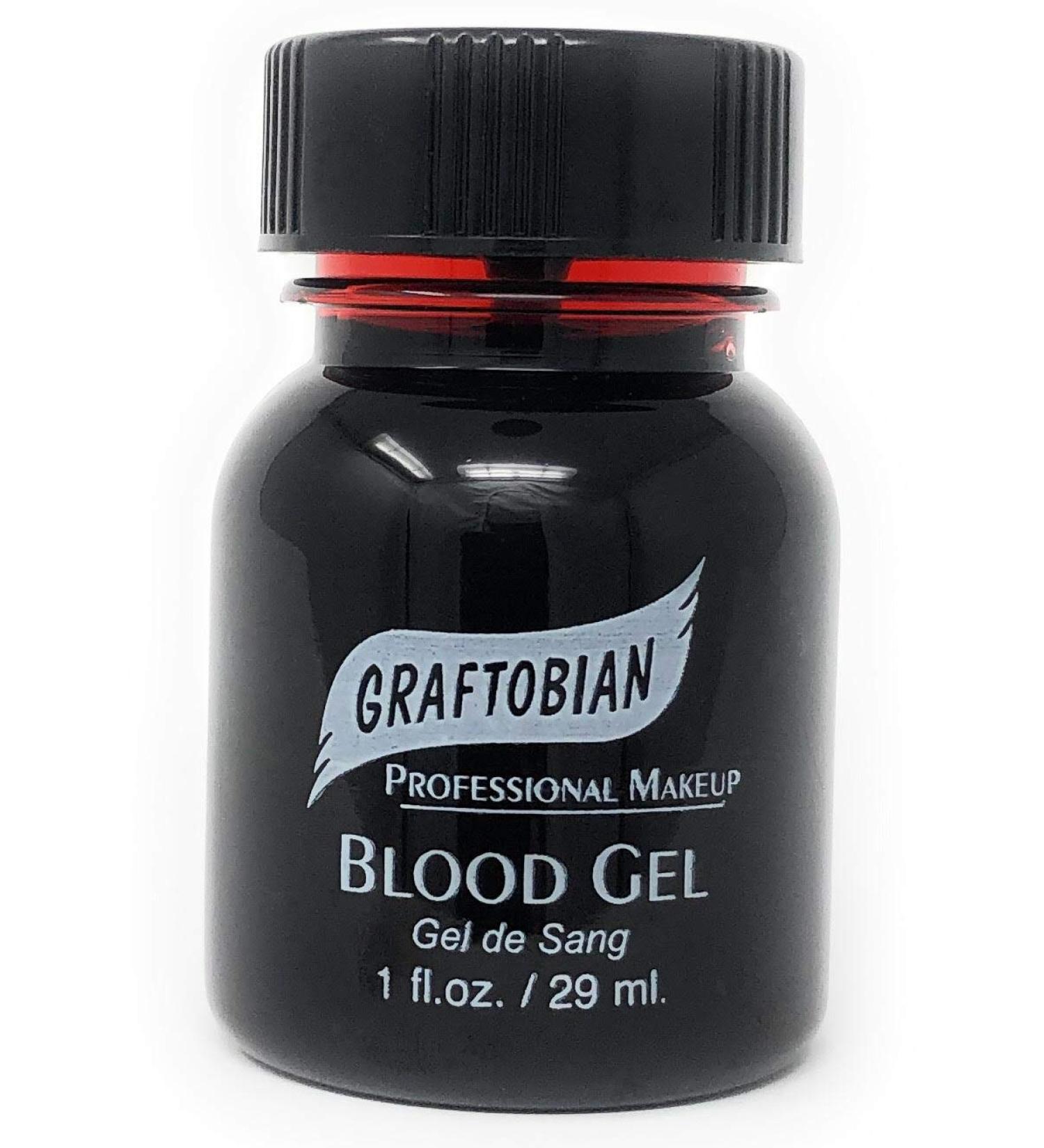 Graftobian Blood Gel 1oz Bottle - Special FX Fake Blood for Halloween - Drips & Never Dries | High-Quality Costume Makeup - Buy Online on SooperMarket.com