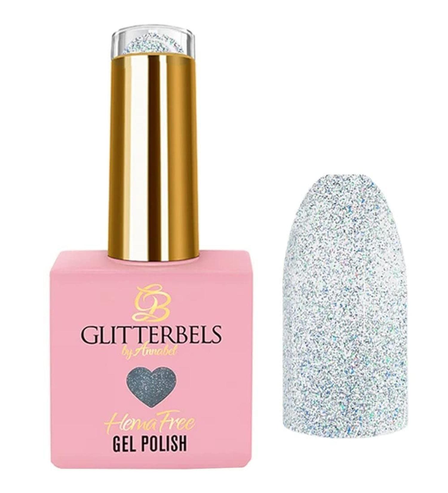 Glitterbels Hema Free Gel Polish 8ml (Glitter ice)