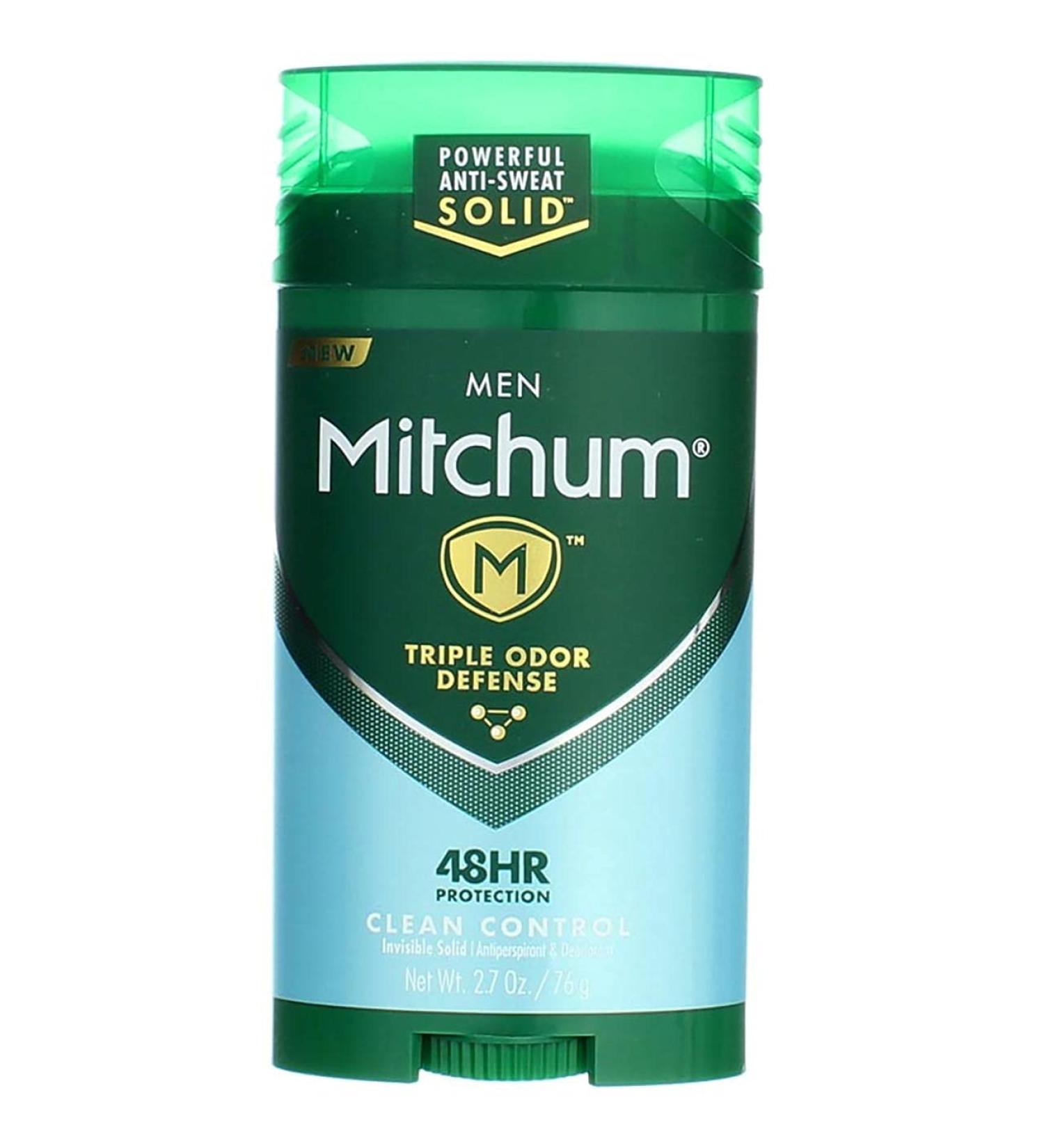Mitchum Men Advanced Control Clean Control Invisible Solid 2.7 oz - Pack of 4 - Buy Online on SooperMarket.com