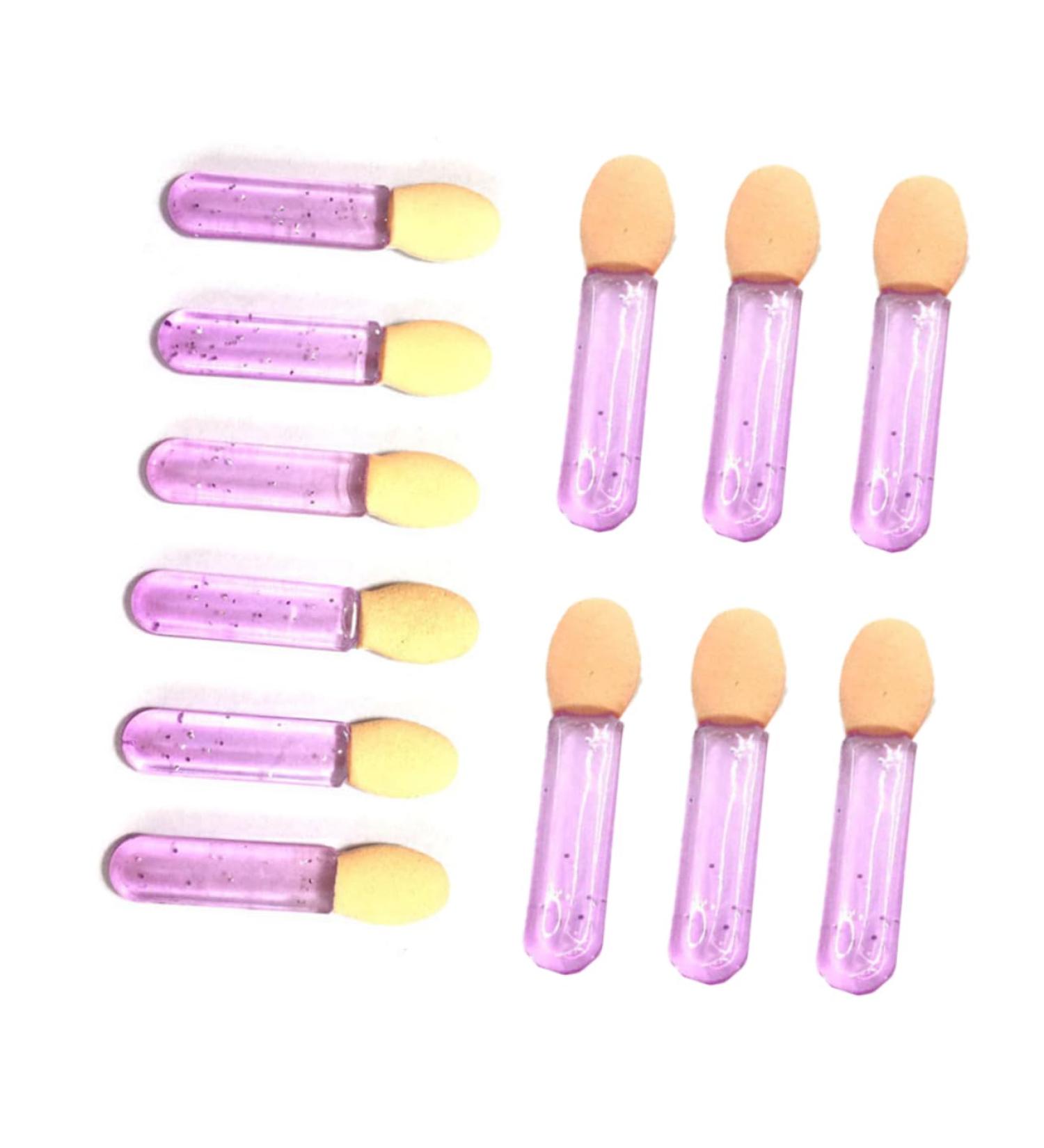 Baluue 100pcs Women Eyeshadow Brush Eyes Makeup Make up Sponges for Face Beauty Sponge Violet - Buy Online on SooperMarket.com