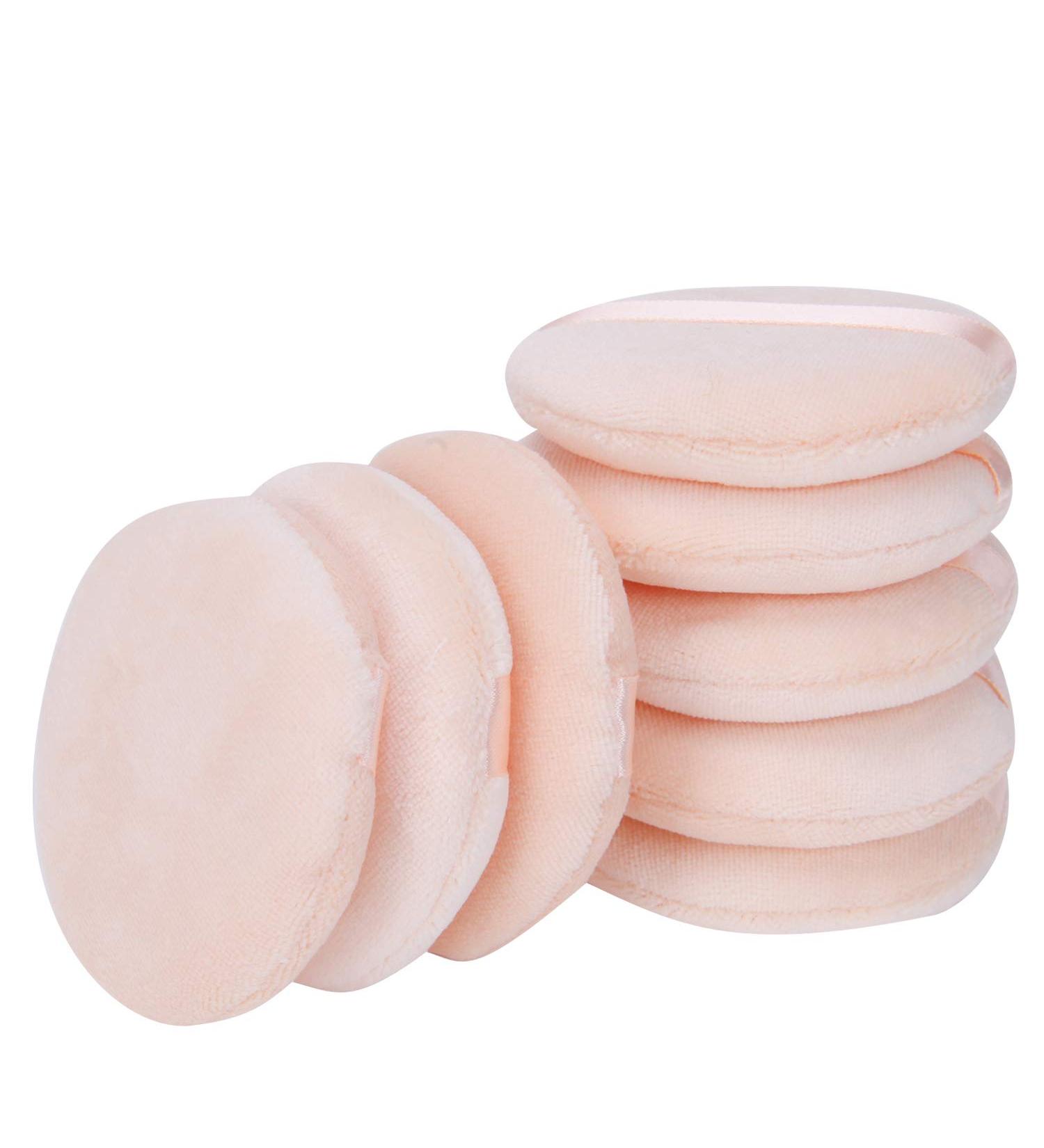 Senkary 8-Pack Cotton Powder Puffs 2.36 Inch for Loose Face Foundation Powder - Beige (Pack of 8) - Buy Online on SooperMarket.com