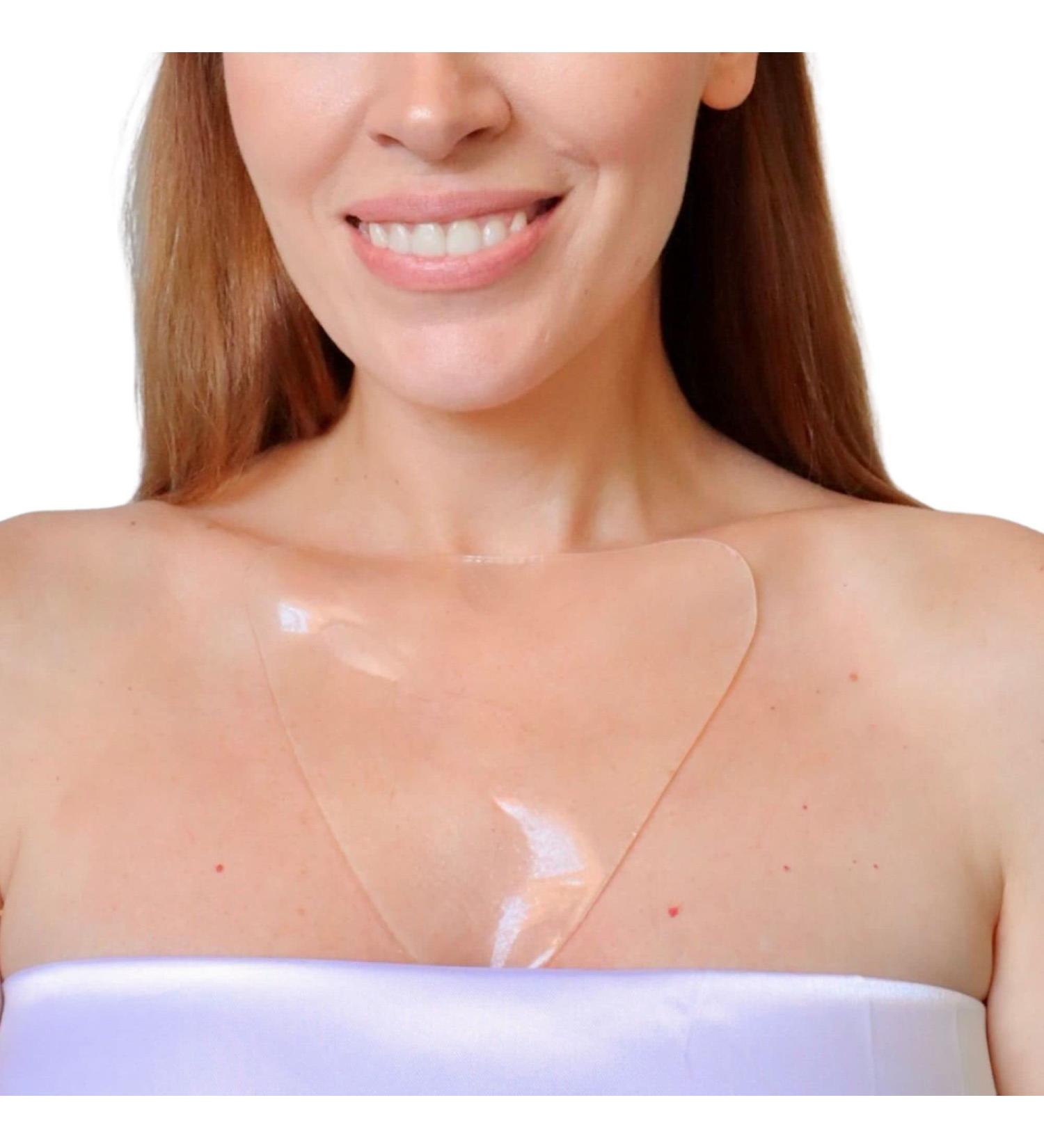 Wonderstripes Wrinkle Patches - Reusable Silicone Chest Pads for Side Sleepers | Anti-Wrinkle Solution for Decollet | Ships Internationally - Buy Online on SooperMarket.com