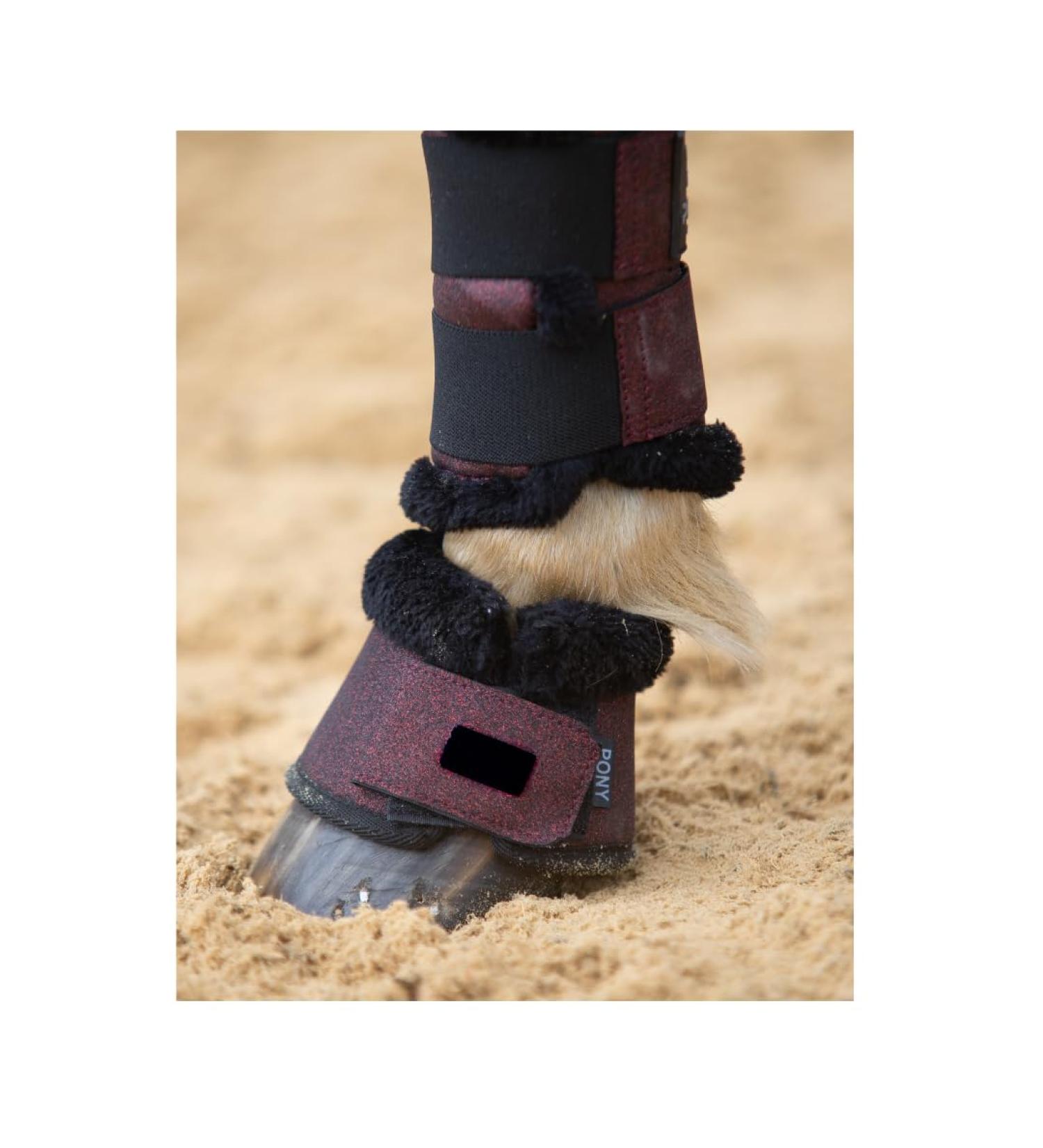 Horse Sparkle Overreach Boots (Ruby Cob) Cob Ruby