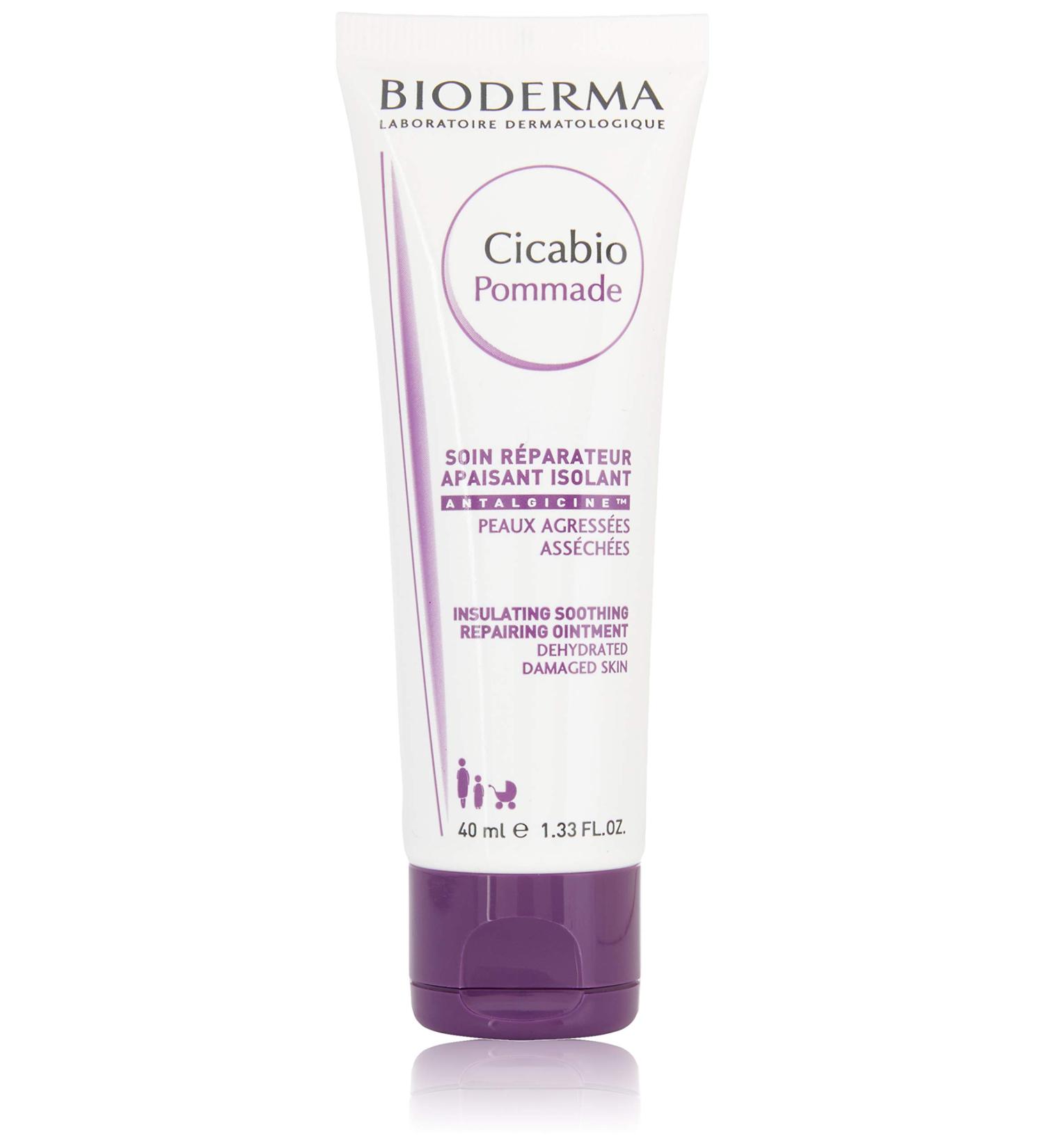 Bioderma Cicabio Pommade 40ml - Soothing Skin Repair Cream - 1 Pack for All Skin Types | International Shipping Available - Buy Online on SooperMarket.com