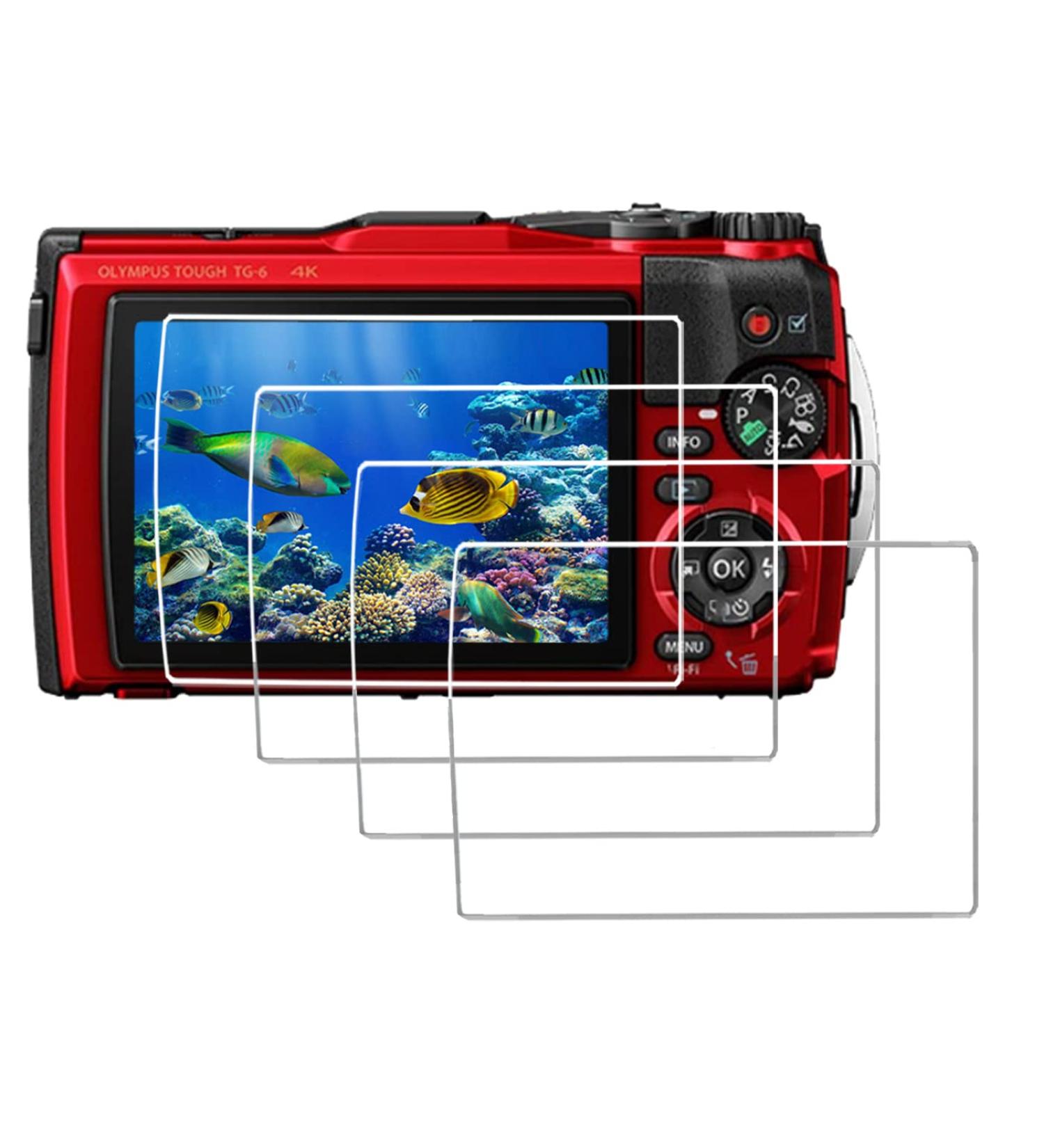 Debous TG-6 Glass Screen Protector for Olympus Tough TG-6 Waterproof Camera - Anti-scratch Tempered Glass Shield (4 Pack) - Buy Online on SooperMarket.com