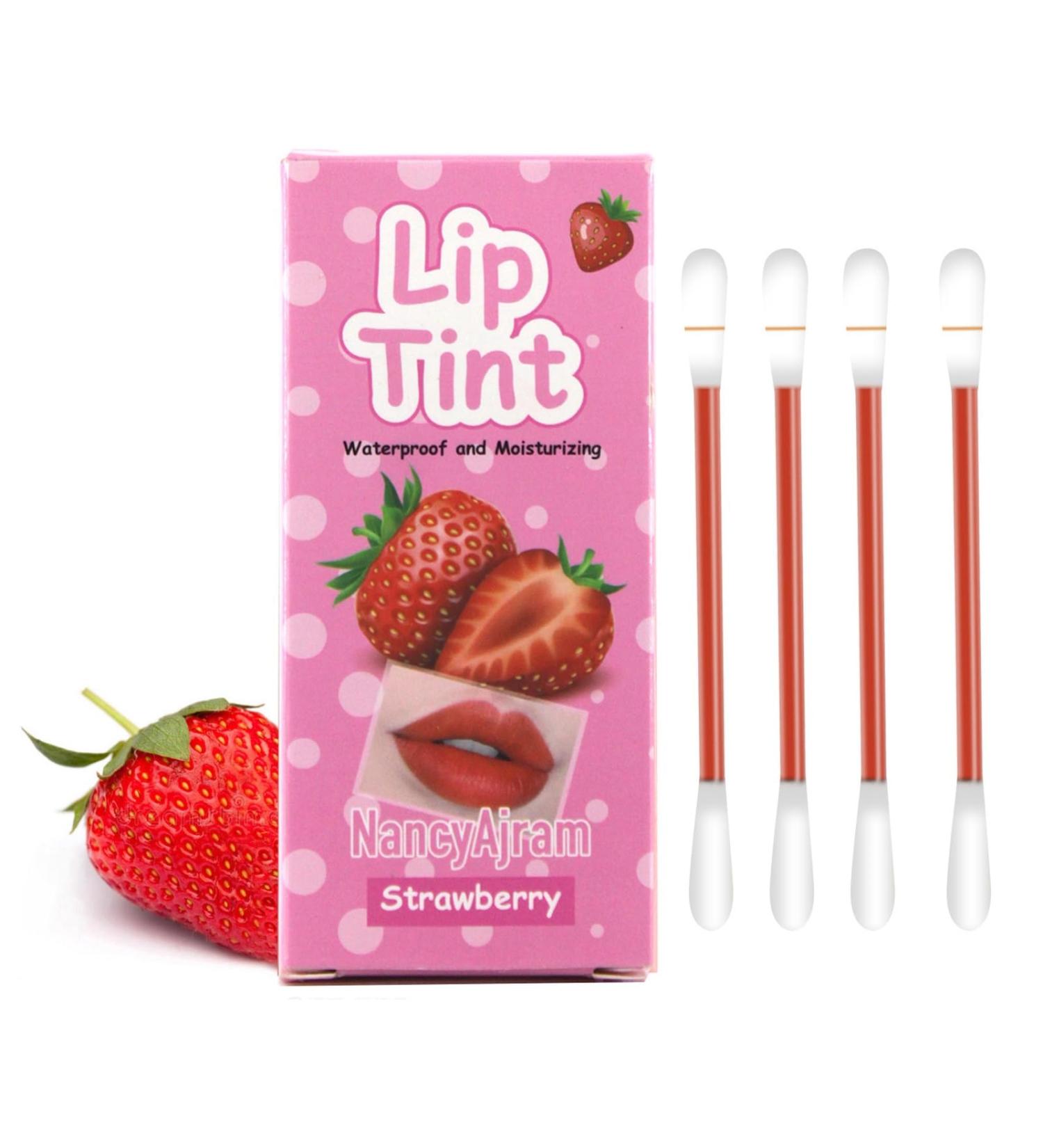 Buy Lip Tint Cotton Swabs - 20 Pcs Waterproof Non-Stick Q-Tips for Long Lasting Lip Makeup (Strawberry - Buy Online on SooperMarket.com