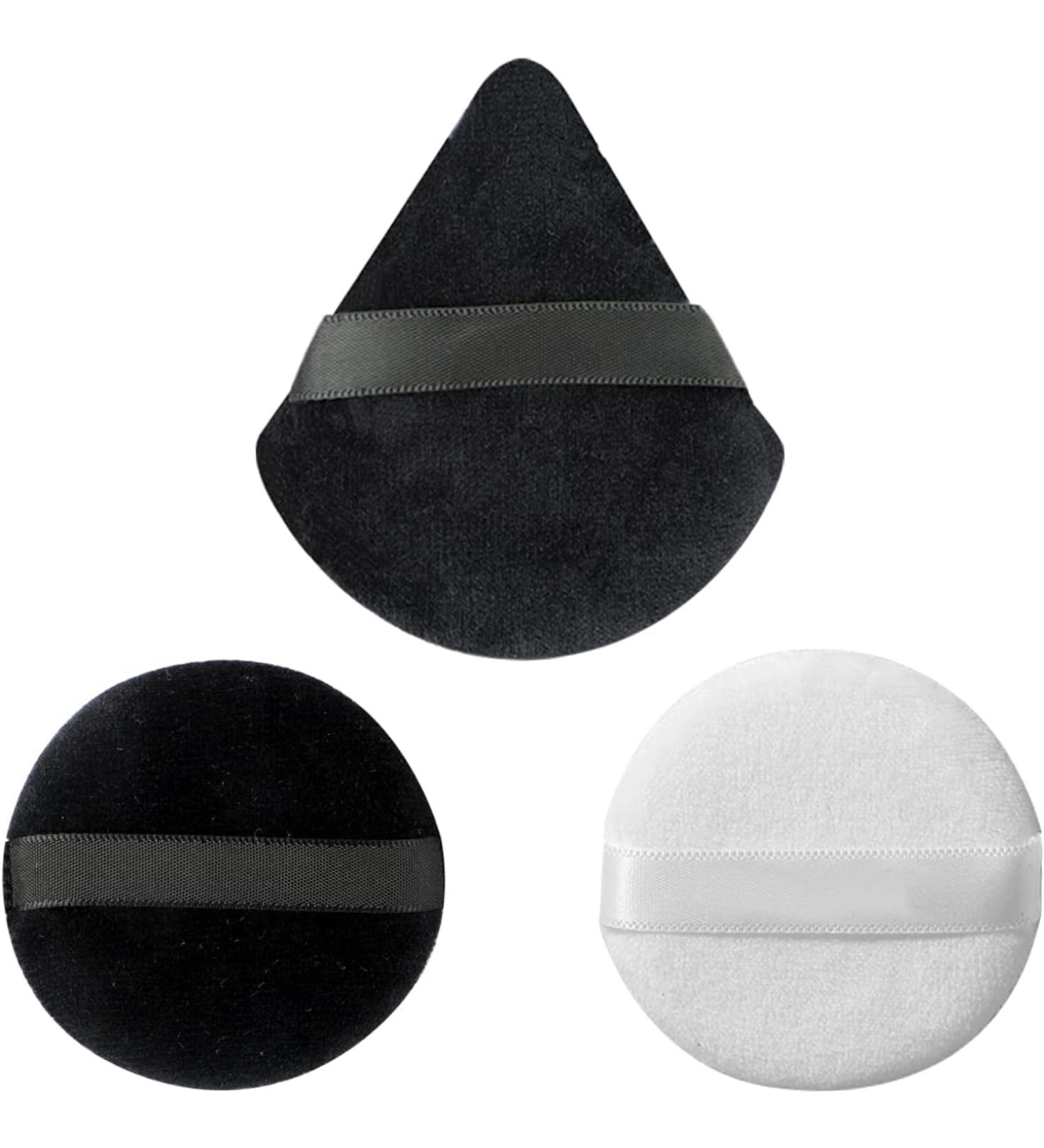 Wellehomi Powder Puffs - Set of 3 Triangle & Round Makeup Sponges for Daily Foundation, Blush & Cream Application - Buy Online on SooperMarket.com