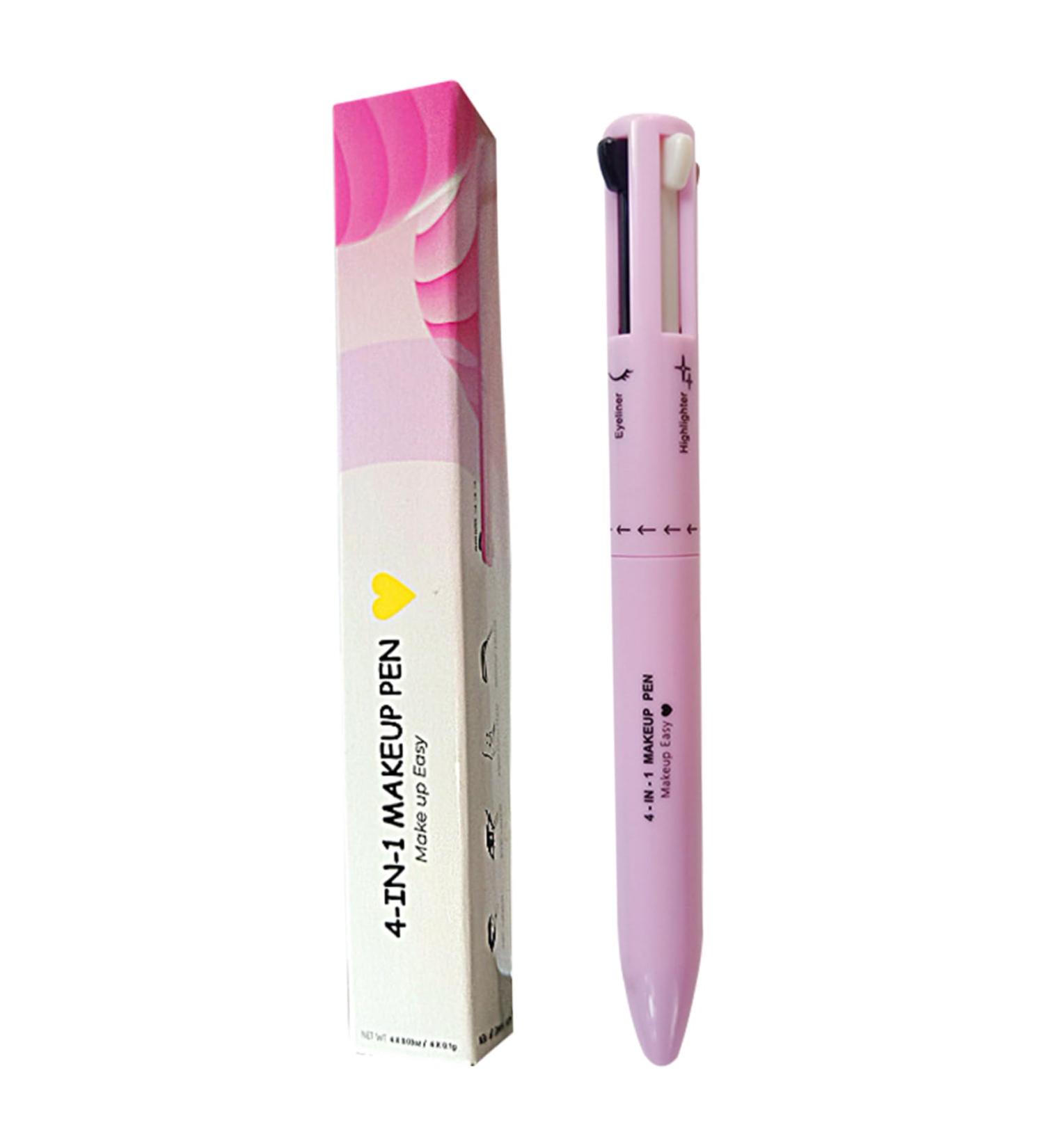 4 in 1 Makeup Pen Multifunctional Makeup Pencil from Eyeliner Lip Liner Brow Pencil And Highlighter Easy-to-Apply & Compact Makeup Accessories Style 3 - Buy Online on SooperMarket.com