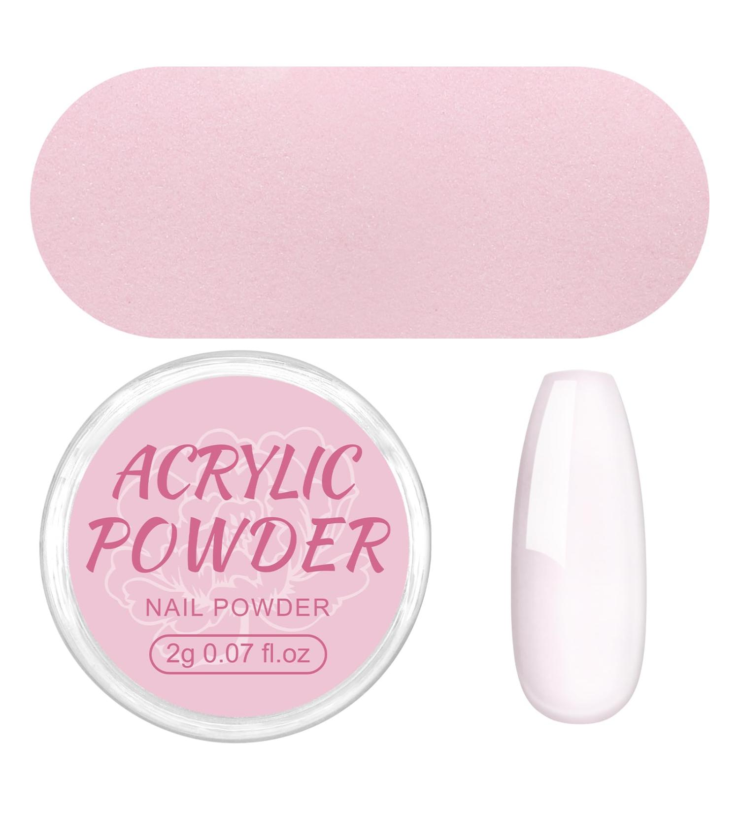 Coscelia Pink Acrylic Powder 2g Professional Acrylic Nail Powder Polymer for 3D French Nail Manicure Extension Nail Carving Beauty Gifts Long-Lasting No Need Nail Lamp Color-ya03-021 - Buy Online on SooperMarket.com