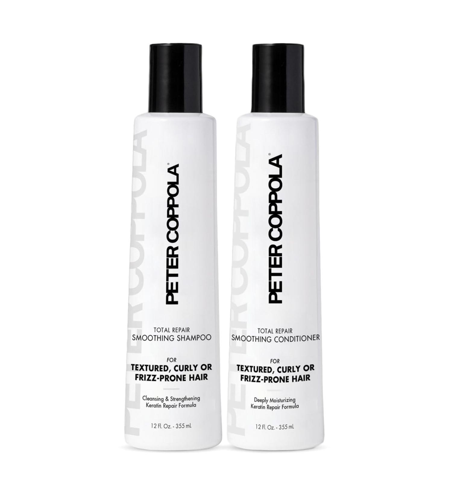 PETER COPPOLA Total Repair Shampoo & Conditioner Duo | Color-Safe Sulfate-Free Hair Care for Color Treated Hair | Keratin Treatment Aftercare (12 Fl Oz - Buy Online on SooperMarket.com