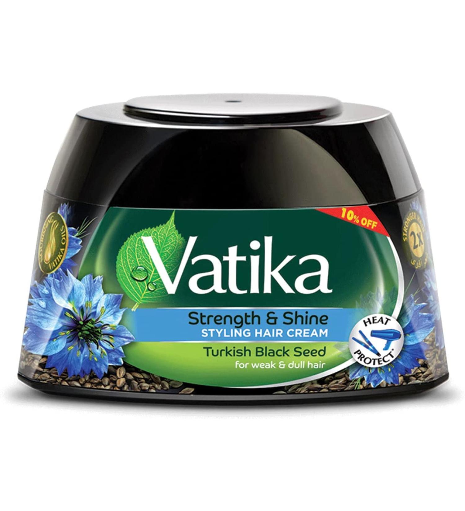 Vatika Naturals Nourish & Protect Styling Hair Cream | Henna Almond & Aloe Vera - 140 ml | Nourishing Vatika Oils | International Shipping Available - Buy Online on SooperMarket.com