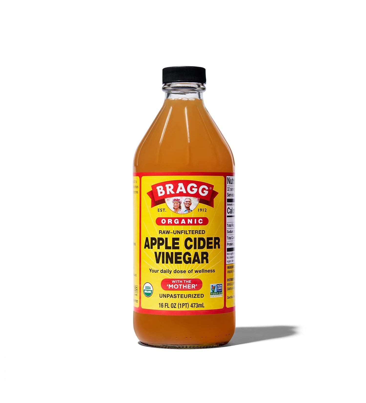 Bragg Organic Raw Apple Cider Vinegar 16 Fl Oz - Pure & Unfiltered - Buy Online on SooperMarket.com