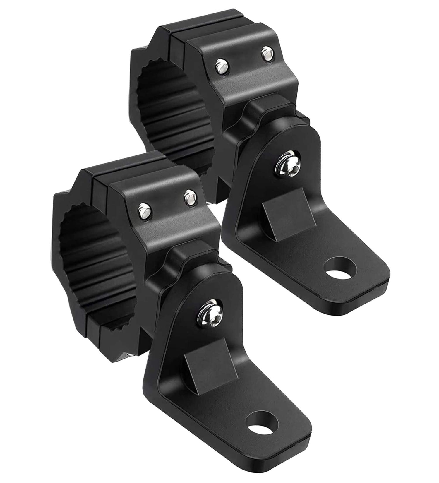 UTV Whip Mount 2pcs Antenna Mounts | Off-Road Flag Pole Bracket | Aluminium Alloy, 360 Rotating | Fits All SXS 1.75-2 Roll Cage | Black - Buy Online on SooperMarket.com