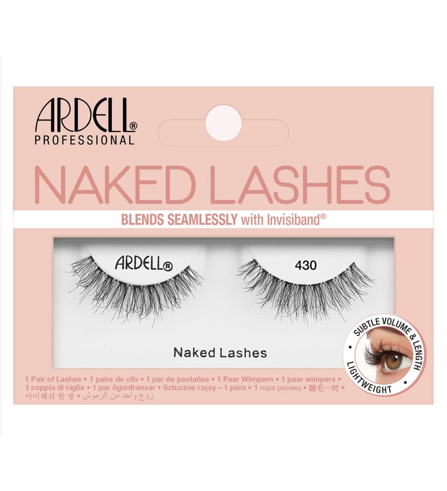 Ardell Naked Lashes 430 with Invisiband - Natural Strip Lashes | Pack of 1 - Buy Online on SooperMarket.com