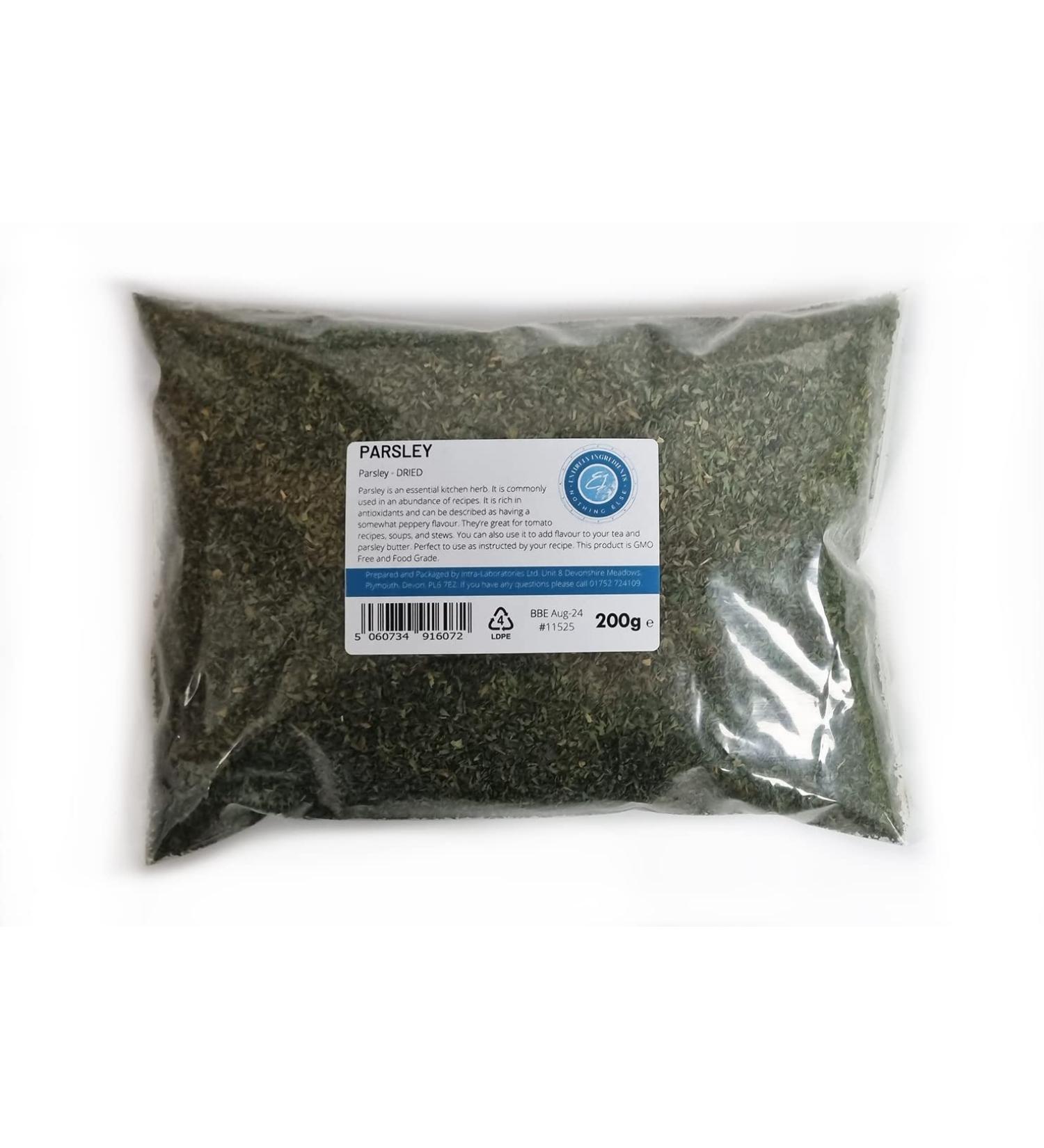 Entirely Ingredients - Dried Parsley 200g - Premium Quality - Buy Online on SooperMarket.com