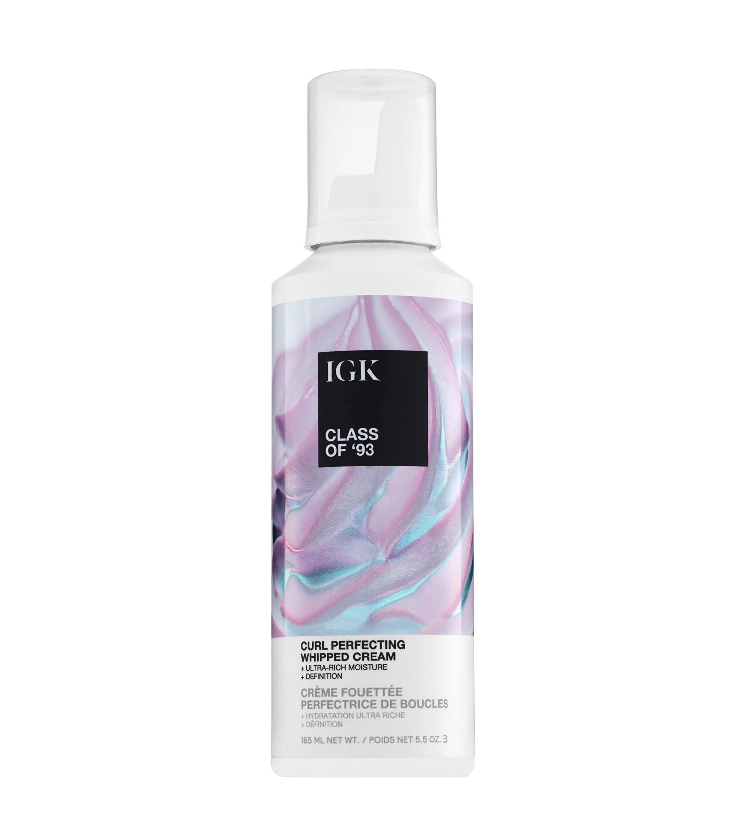 IGK CLASS OF 93 Curl Perfecting Whipped Cream - 5.5 Oz | Vegan & Cruelty-Free - Buy Online on SooperMarket.com