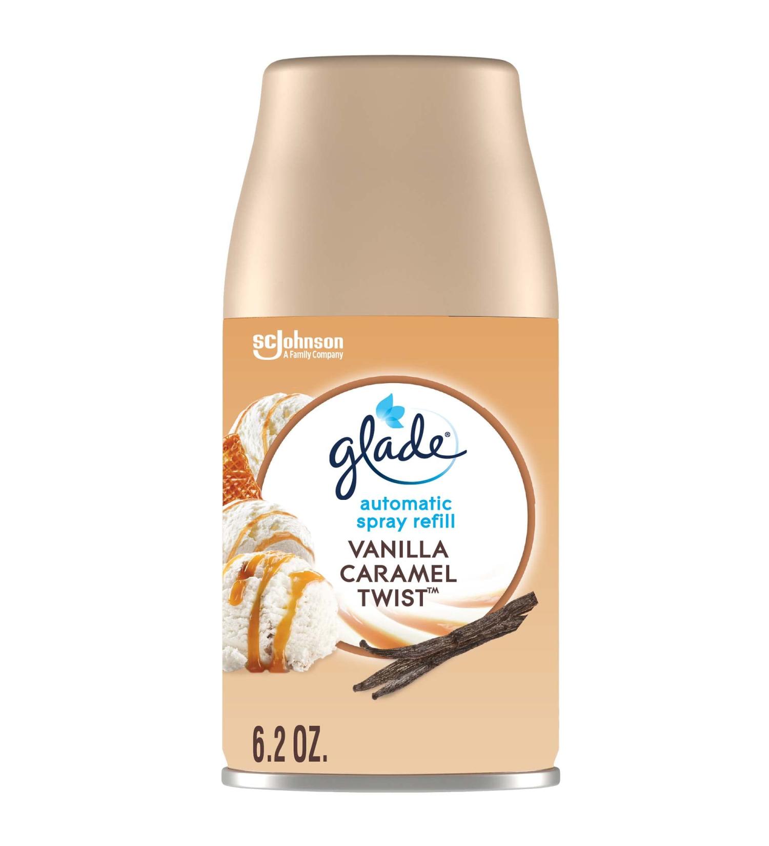 Glade Automatic Spray Refill Vanilla Caramel Twist 6.2 Oz - Home & Bathroom Air Freshener - Buy Online on SooperMarket.com