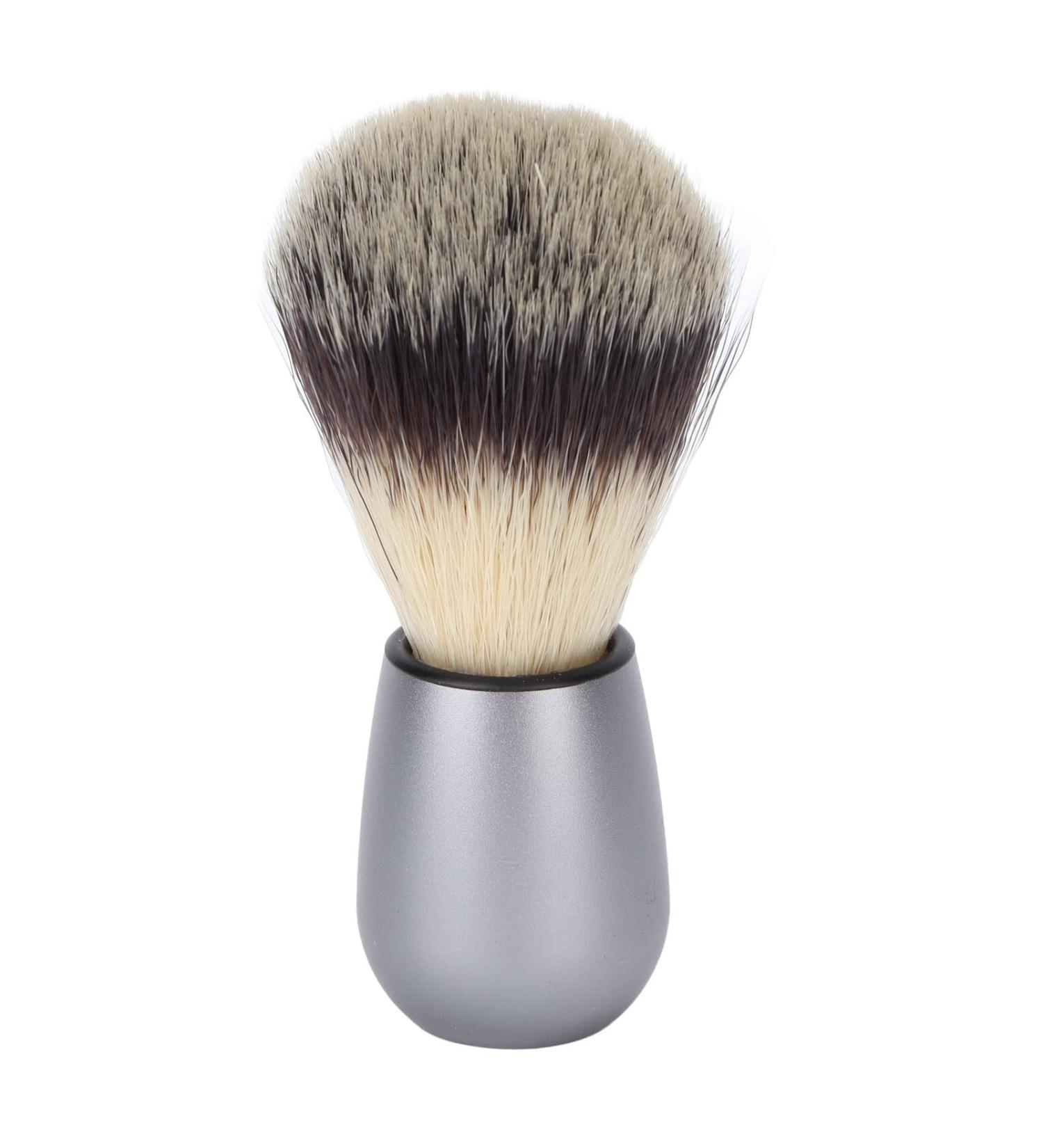 Ankroyu Professional Razor Brush | Synthetic Shaving Foam Brush for Men | Men's Beard Cleaning Tool with Metal Handle - Buy Online on SooperMarket.com