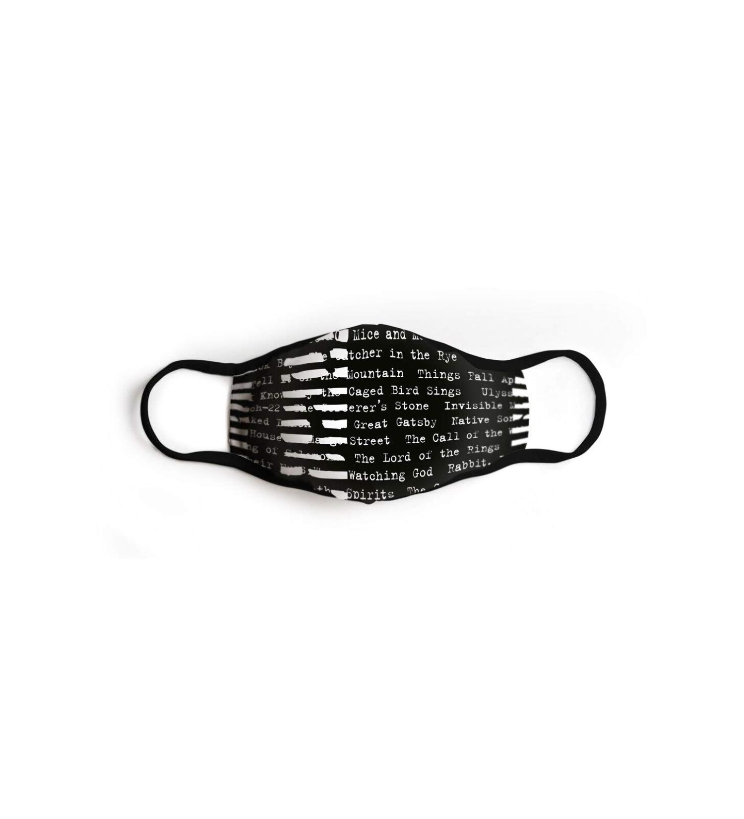 BANNED BOOKS FACE MASK SM