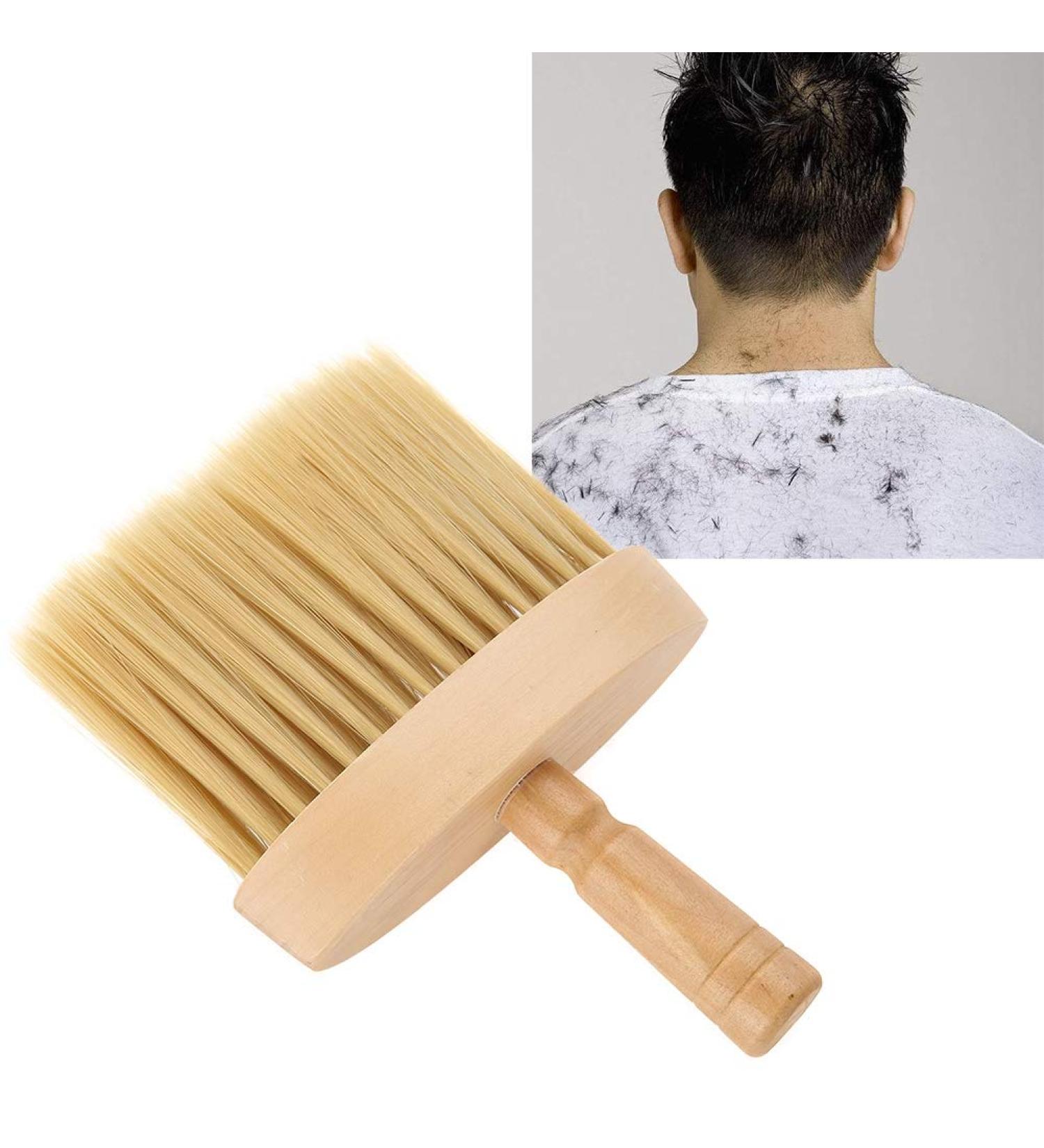 Barber Neck Dust Brush Brush Hair Cutting Tool Neck Duster Brush Neck Face Duster Brush Salon Hair Cleaning Wooden Sweep Brush Hair Cut Hairdressing Tool - Buy Online on SooperMarket.com