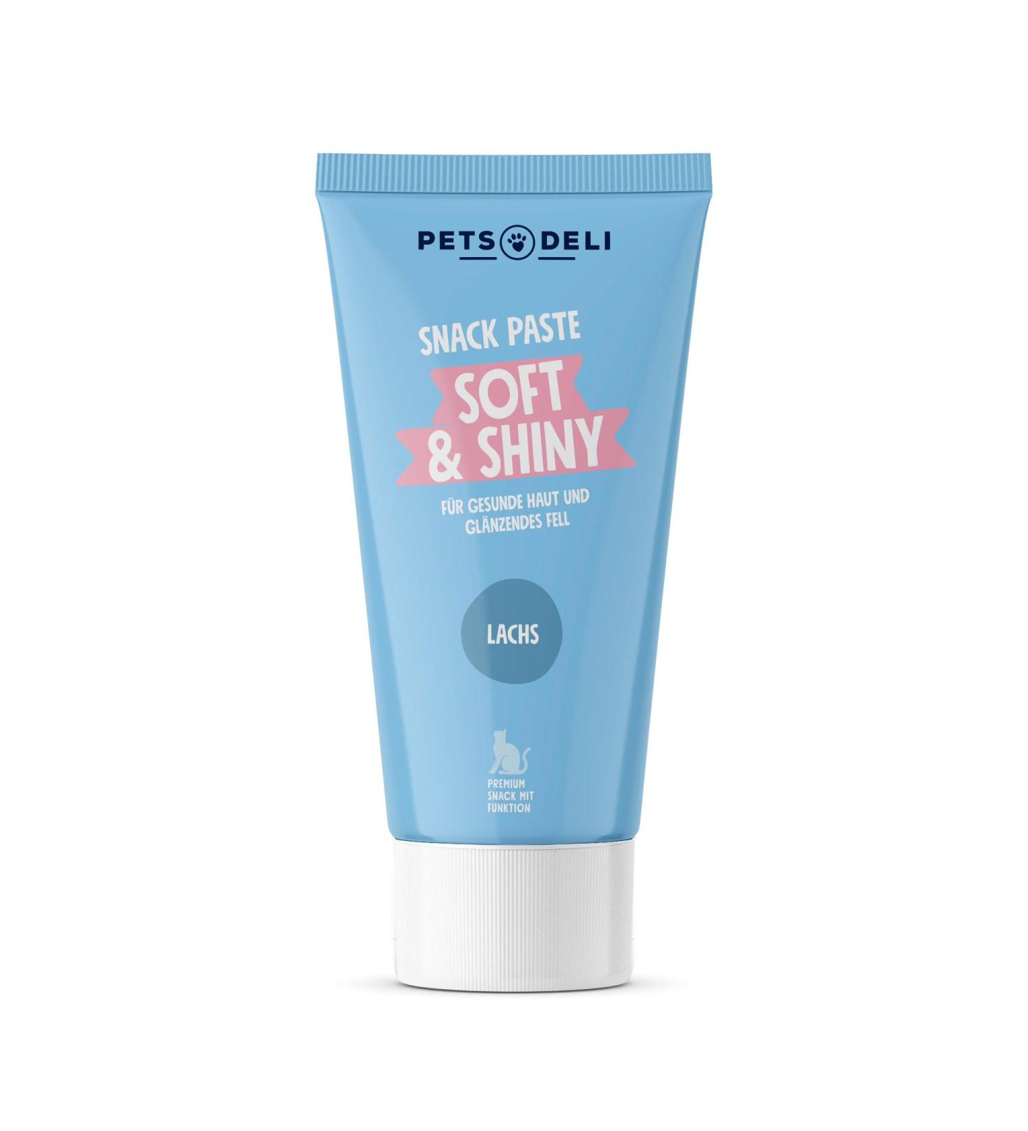 Pets Deli Soft & Shiny Skin & Coat Snack Paste for Cats with Biotin and Zinc for Shiny Coat 75g