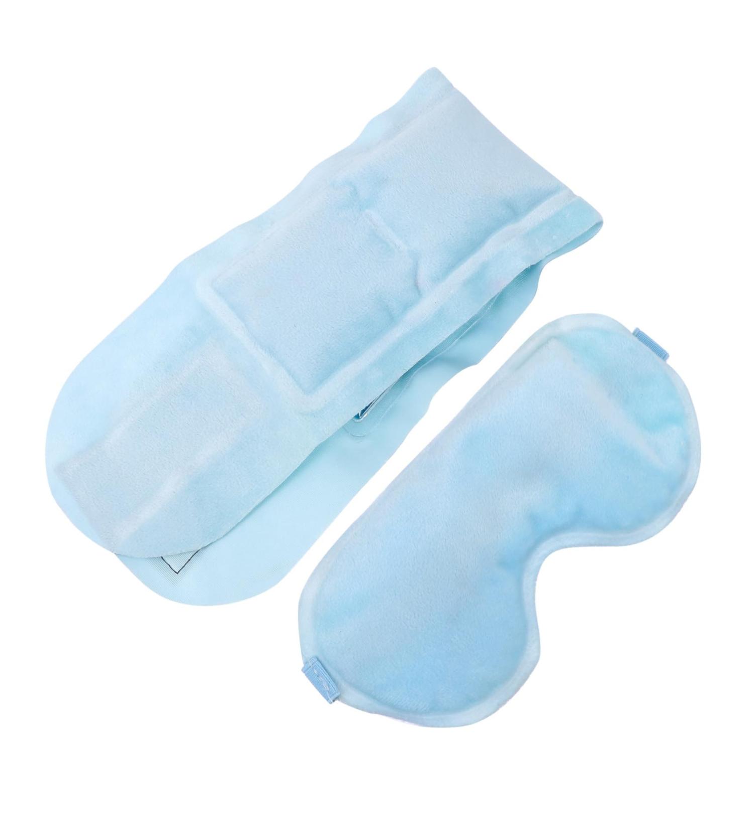 PLAFOPE 1 Set Neck Wrap Eye Mask Set Night Mask Anti-fatigue Eye Cooling Gel Eye Masks Gel Headache Headband Gel Pad Sleep Blindfold Cosmetology Kit Ice Eye Patch Cold Compress Eye Suede - Buy Online on SooperMarket.com