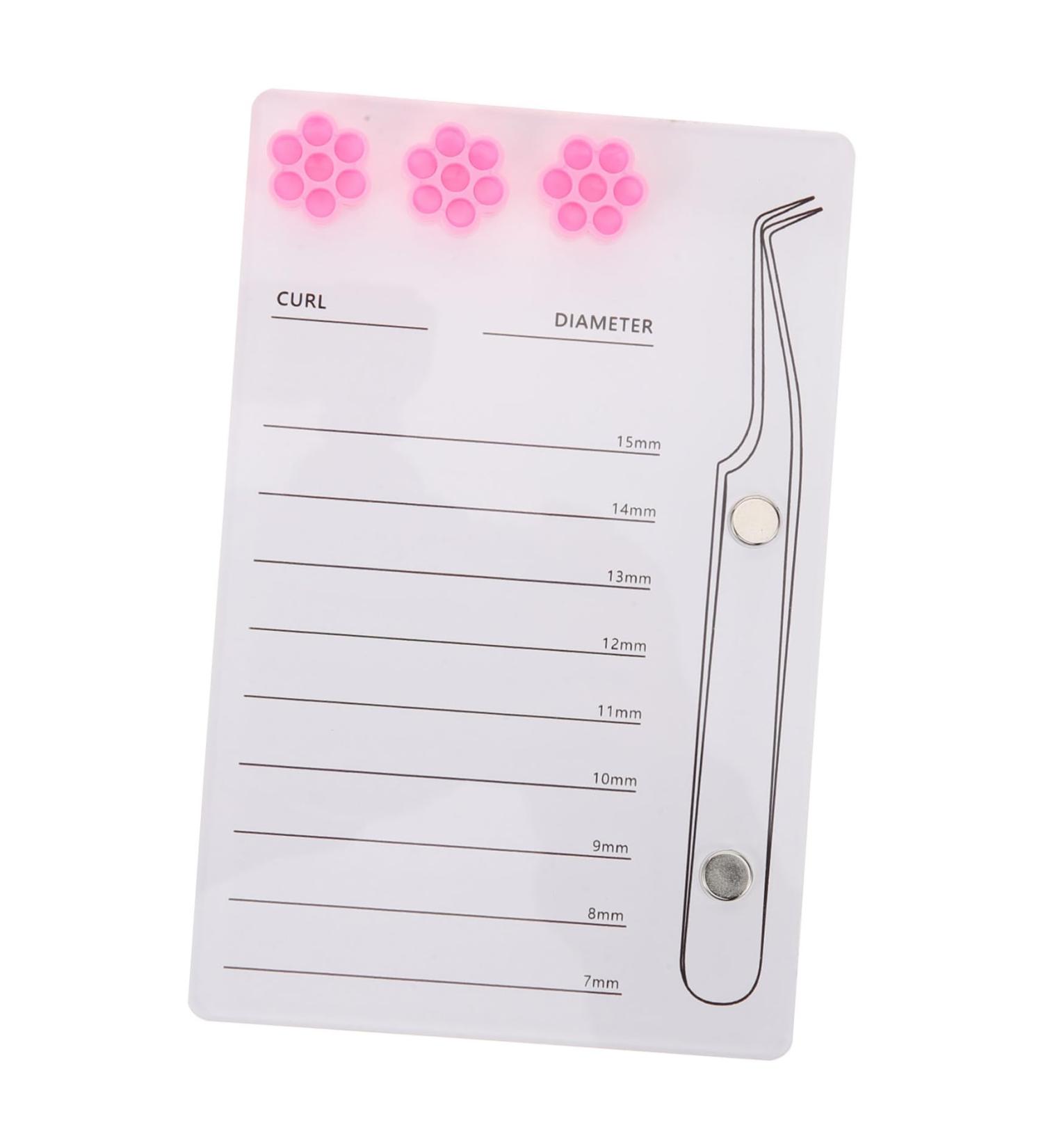 Gogogmee Magnetic Eyelash Board False Eyelashes Eyelash Display Board Lash Pallet Eyelash Holder Board Lash Extension Supplies Lash Storage Board Eyelashes Grafting Tool White Acrylic - Buy Online on SooperMarket.com