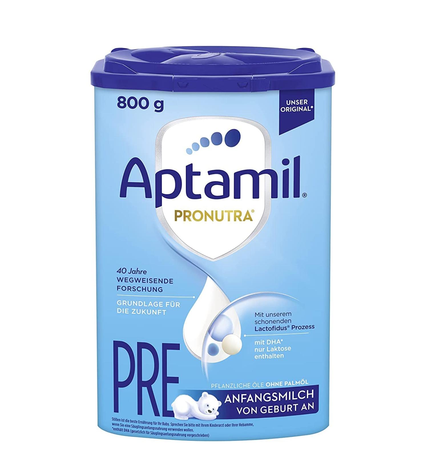 Aptamil Pronutra PRE - Infant Milk Powder 800g | DHA & Lactose Only | Palm Oil Free Baby Formula from Birth - Buy Online on SooperMarket.com