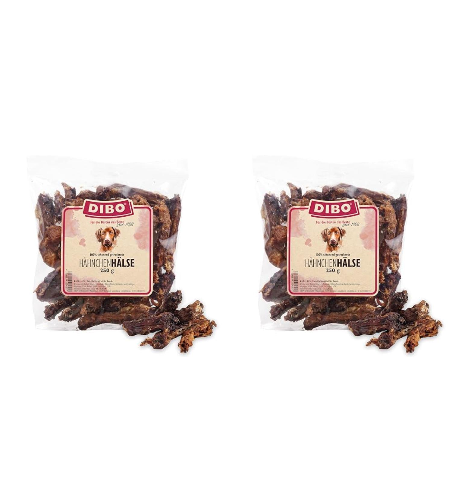 Dibo Chicken Necks for Dogs - 250g Natural Chew Snack (2 Pack) | Chemical-Free Quality Treats - Buy Online on SooperMarket.com