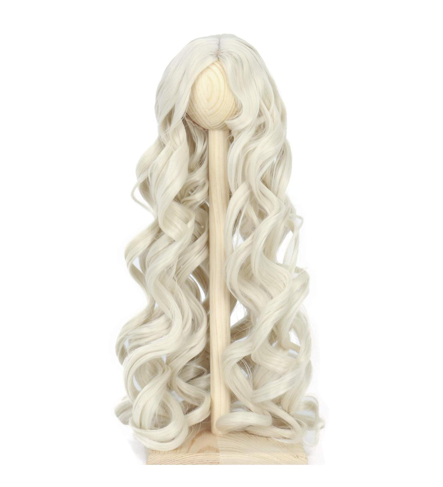 8-9 Inch Blonde Curly Doll Wig for 1/3 BJD MSD DOD Pullip Dollfie - Non-Human Hair - Buy Online on SooperMarket.com