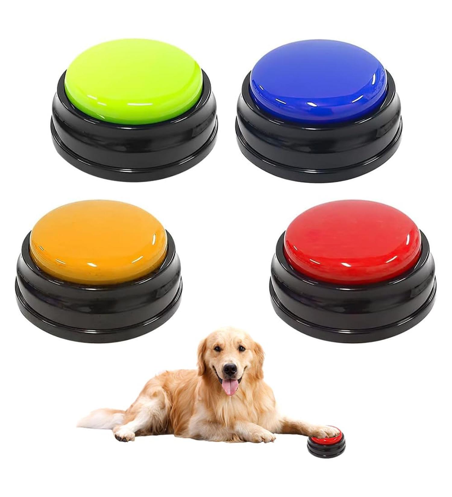 DHQKQG Dog Training Buzzer Set 4 Interactive Recording Buttons for Potty Communication & Cleanliness Training | International Shipping Available - Buy Online on SooperMarket.com