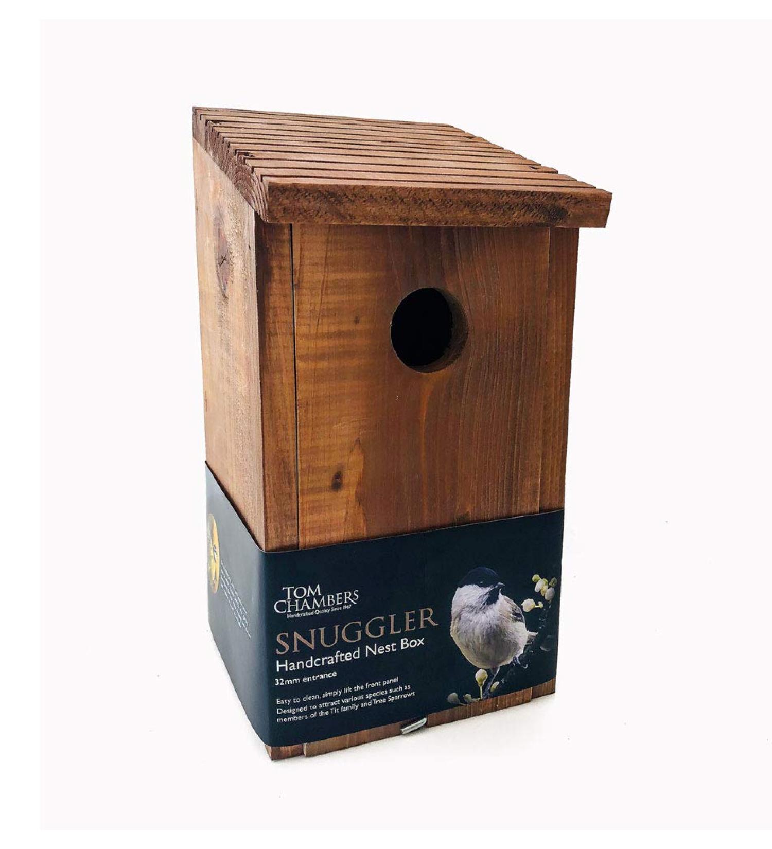 Tom Chambers Snuggler Handcrafted Nest Box For Wild Birds