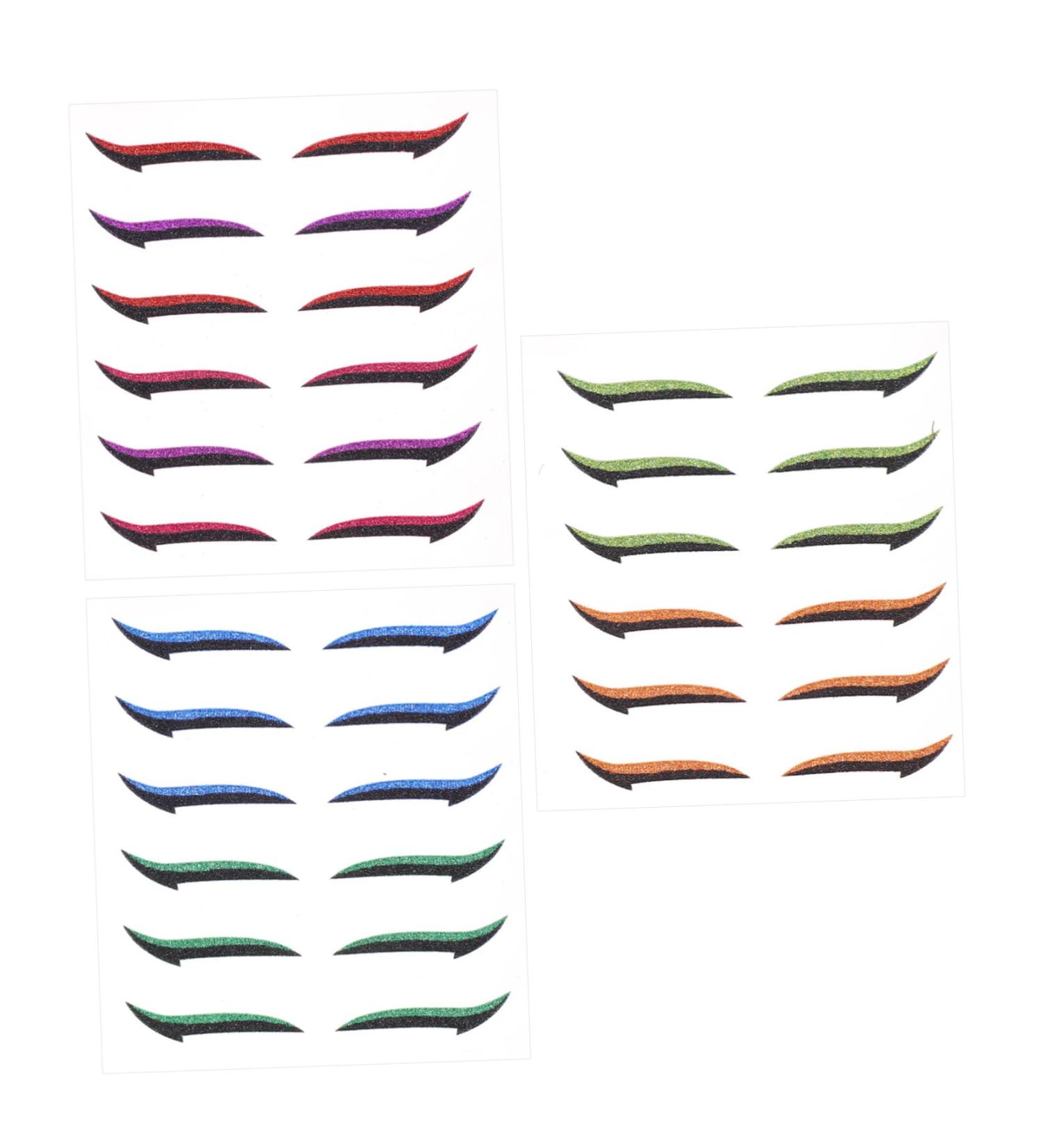 Mikinona Double Sided Tape 18 Pairs Anti Sweat Eyeliner Purple Duct Tape Adhesive Eye Line Strip Eyeliner Sticker Tool Man Eyes - Buy Online on SooperMarket.com