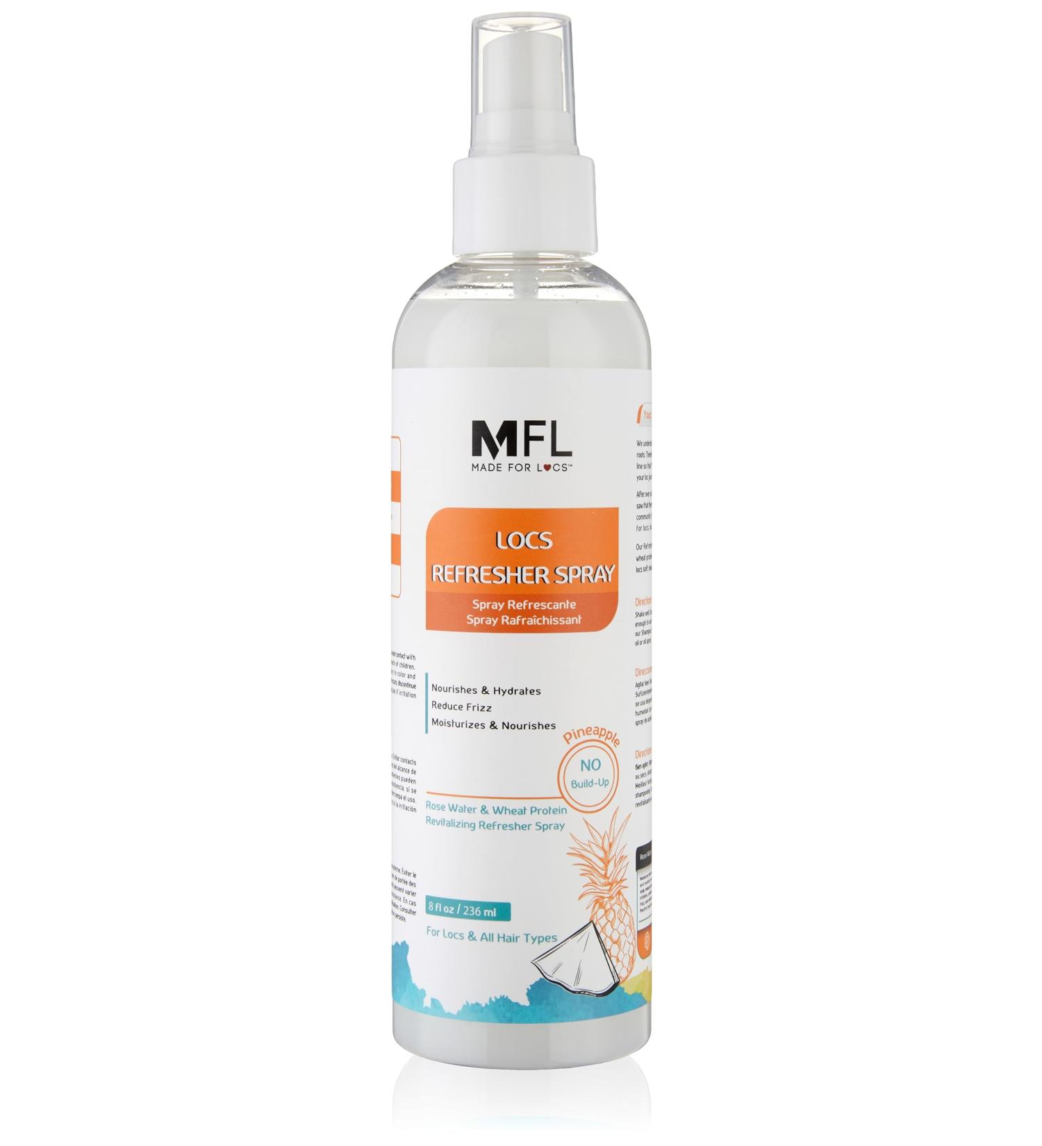 Made For Locs Vegan Rose Water Refresher Spray | Locs Moisturizer | Locs Deodorizer | Amazing Scents (Pineapple 8 oz) Pineapple 8 Fl Oz (Pack of 1) - Buy Online on SooperMarket.com