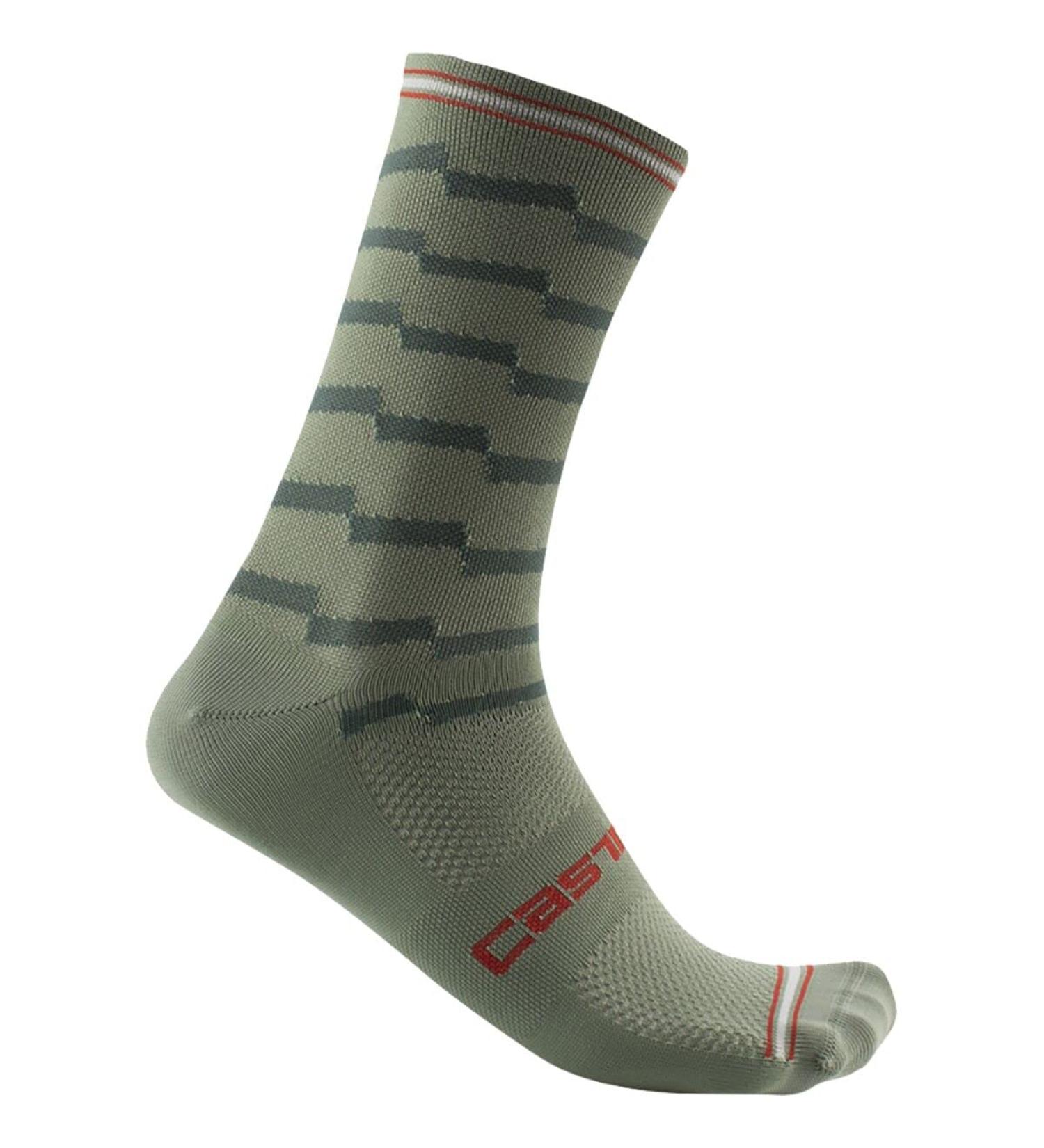 CASTELLI Men's Unlimited 18 Sock Socks XXL Defender green