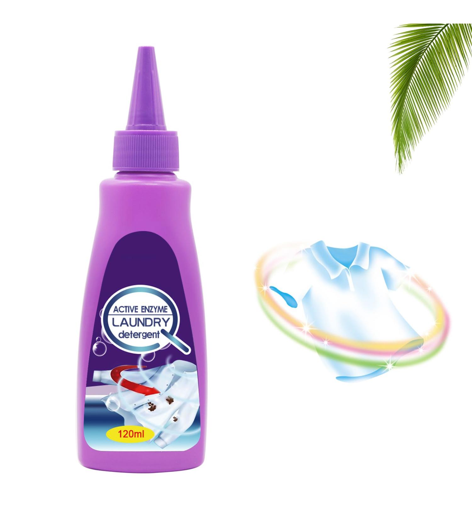 Active Enzyme Laundry Stain Remover Garment Stubborn Stain Cleaner Oil Remover Clothes Stain Remover Cleaner Emergency Stain Rescue Stain Remover 120ml - Buy Online on SooperMarket.com