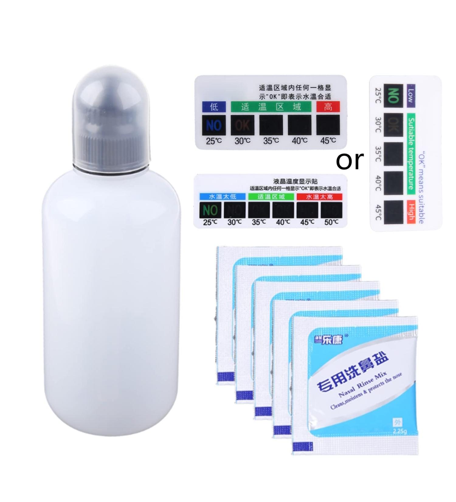 IOOOFU Moisturizing l Sprayer Neti Pot Sinus Rinse Bottle Pressure Rinse l Irrigation Adults Allergies Sinus Care Kits White PP - Buy Online on SooperMarket.com