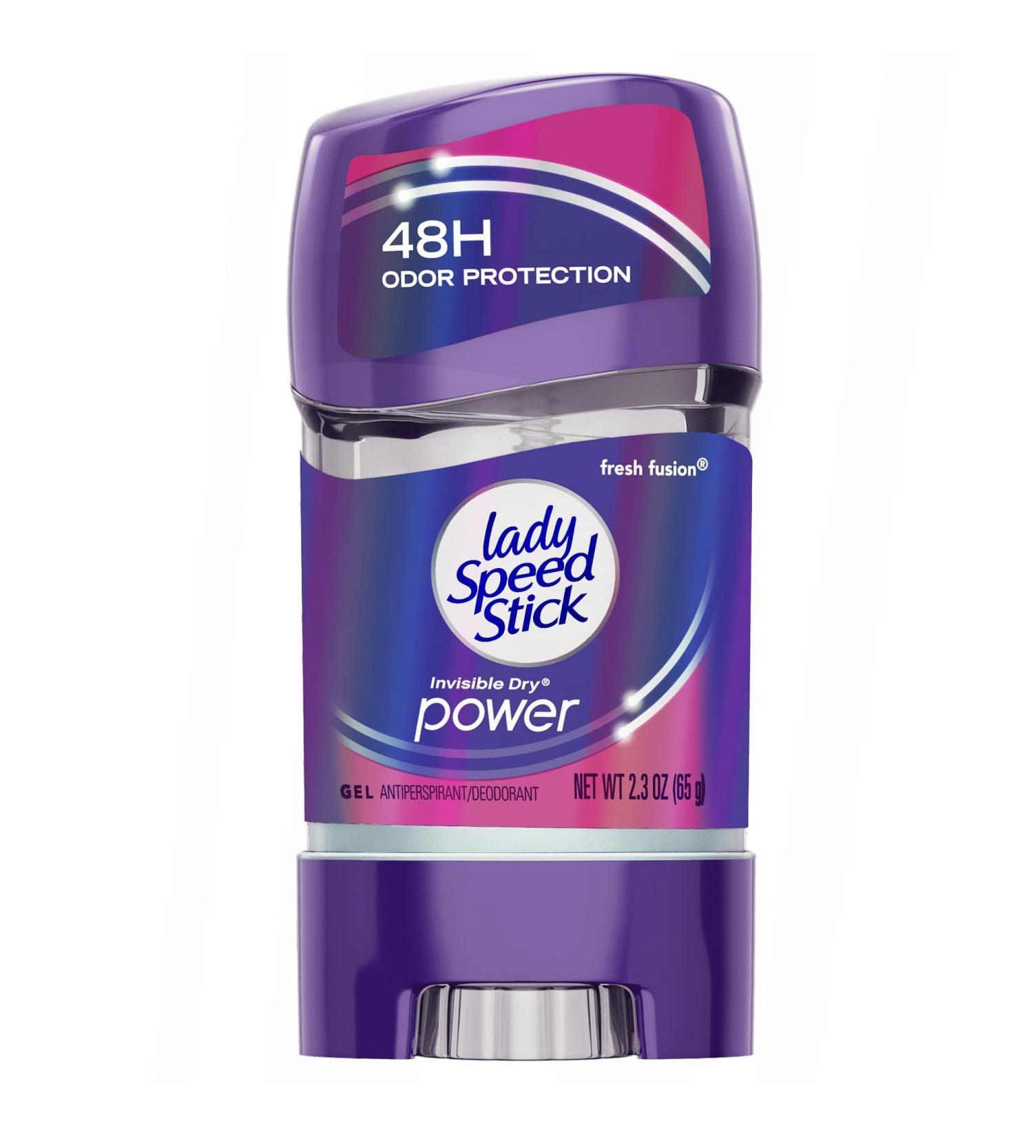 Lady Speed Stick 48HR Antiperspirant Deodorant Gel Fresh Fusion 2.30 oz | Long-lasting Protection - Buy Online on SooperMarket.com